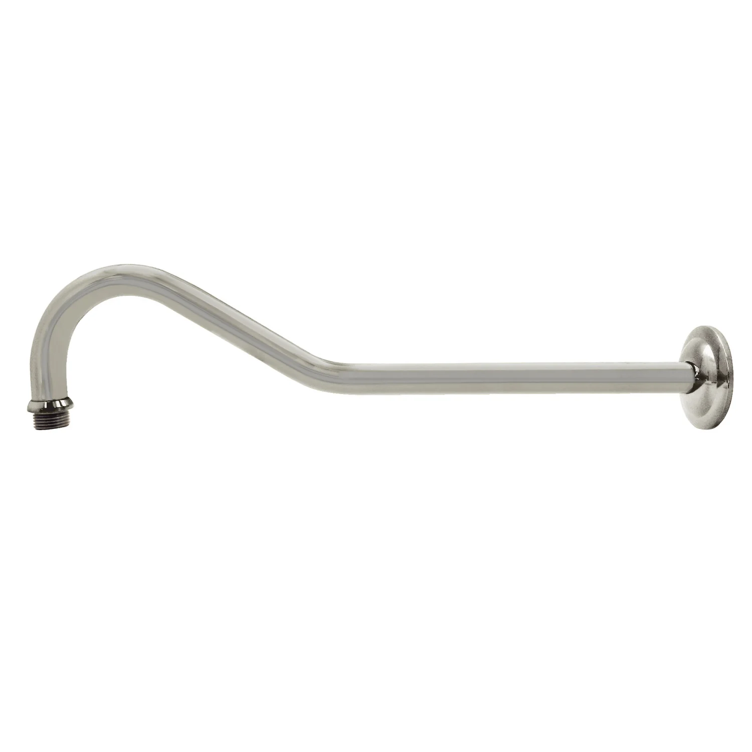 Kingston Restoration K117C6 17-Inch Rain Drop Shower Arm with Round Flange, Polished Nickel
