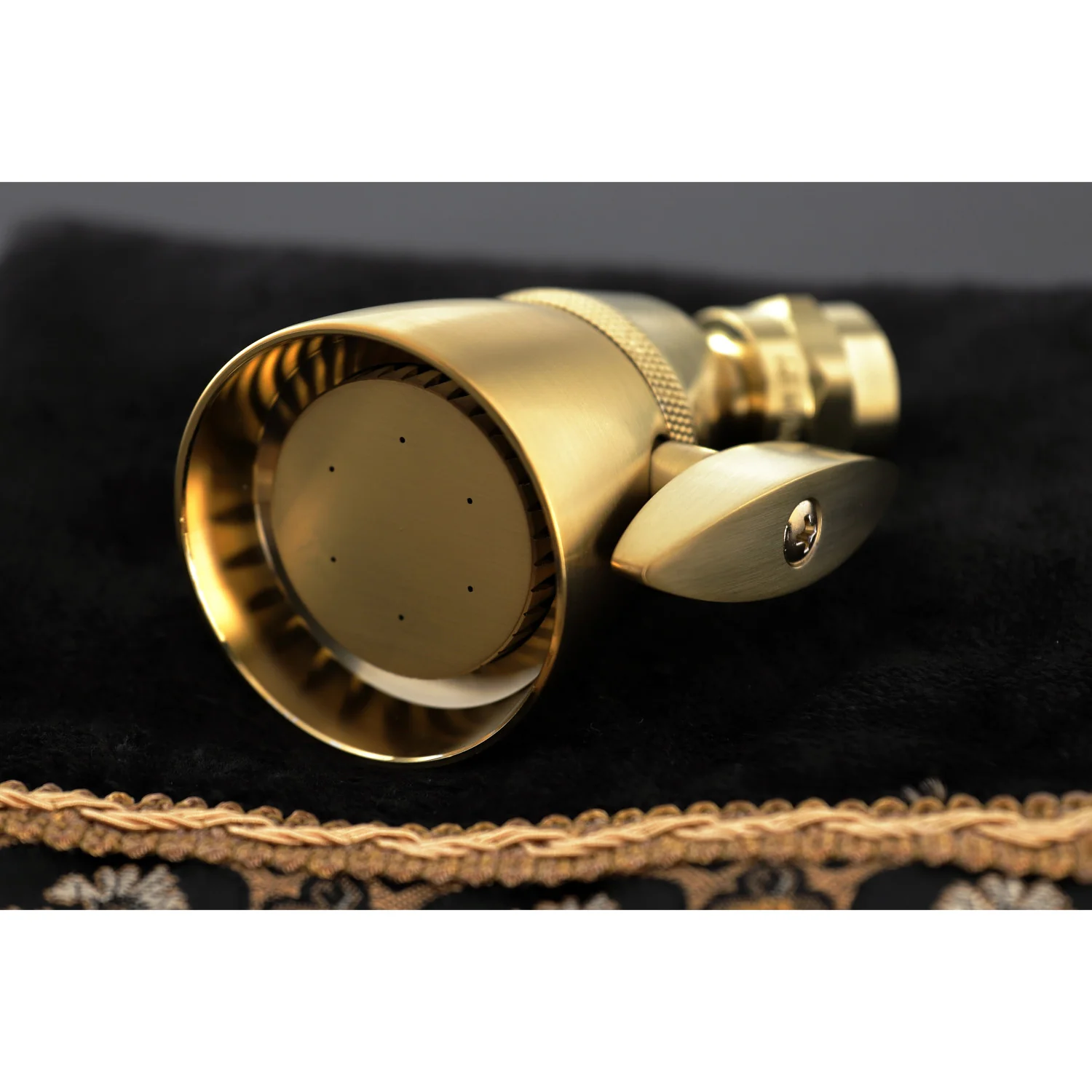 Kingston Tulare K132A7 - Made To Match 2-1/4-Inch Round Adjustable Jet Spray Brass Shower Head, Brushed Brass - Image 7