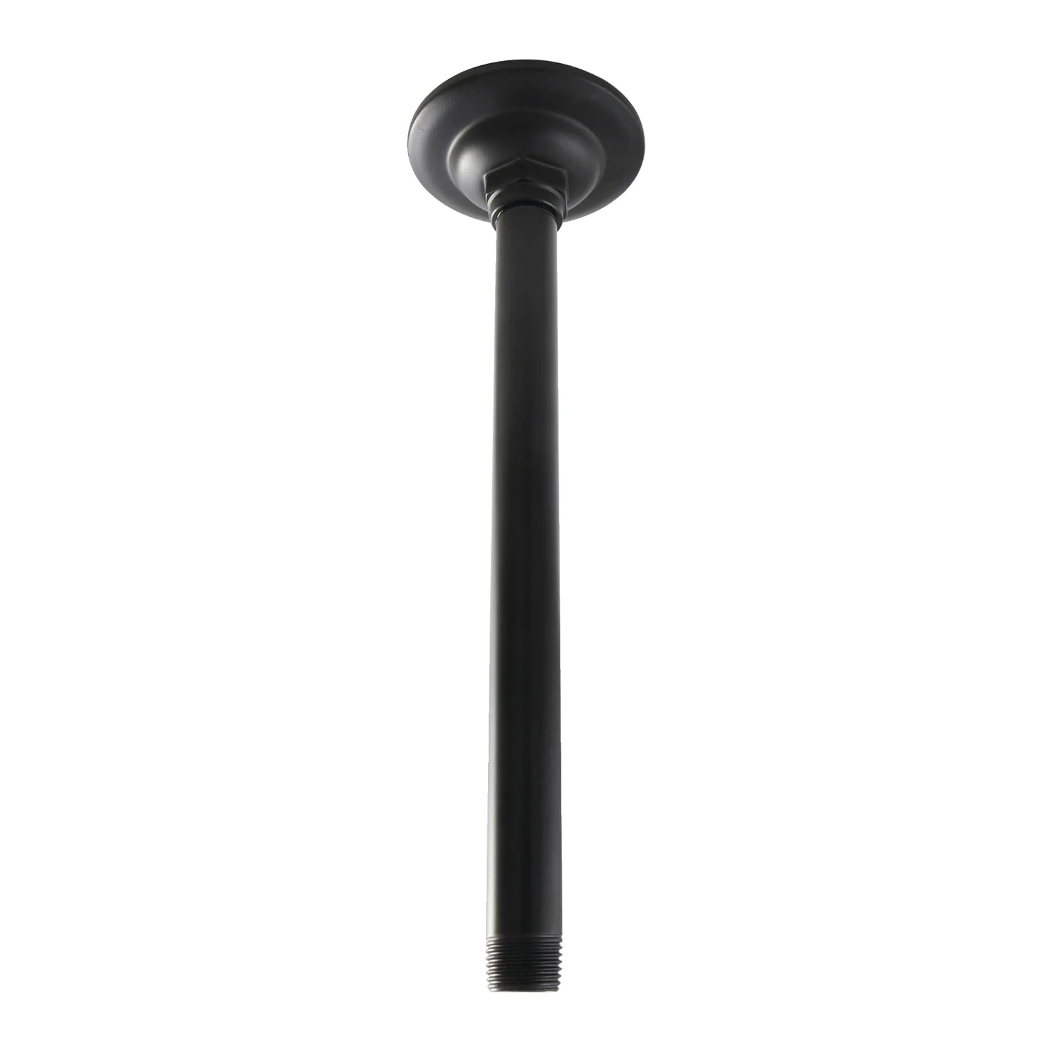 Kingston Trimscape K210A0 10-Inch Rain Drop Ceiling Mount Shower Arm with Round Flange, Matte Black