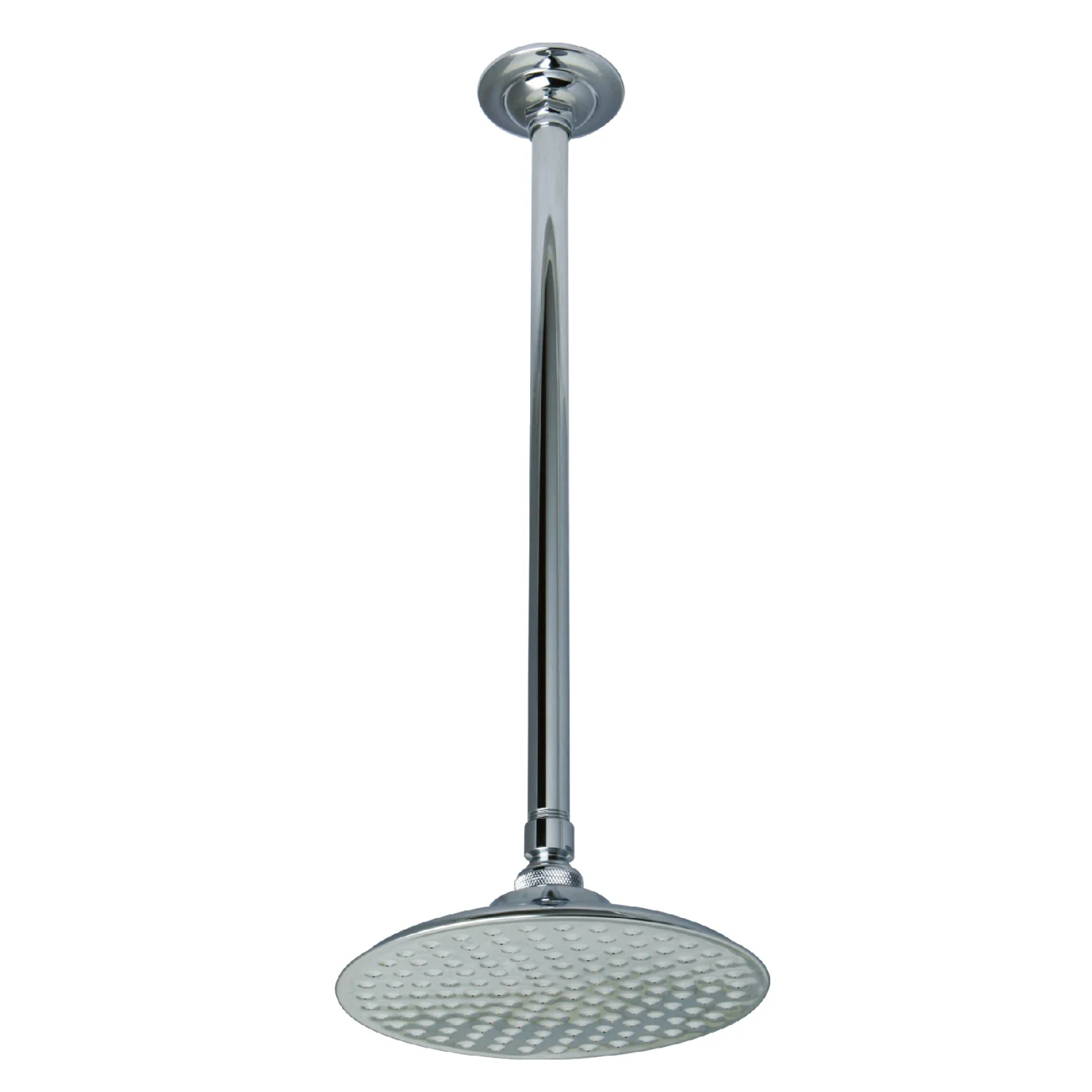 Kingston Heirloom K236K21 - Trimscape 7-3/4 Inch Round Raindrop Brass Shower Head with 17-Inch Ceiling Mount Shower Arm, Polished Chrome