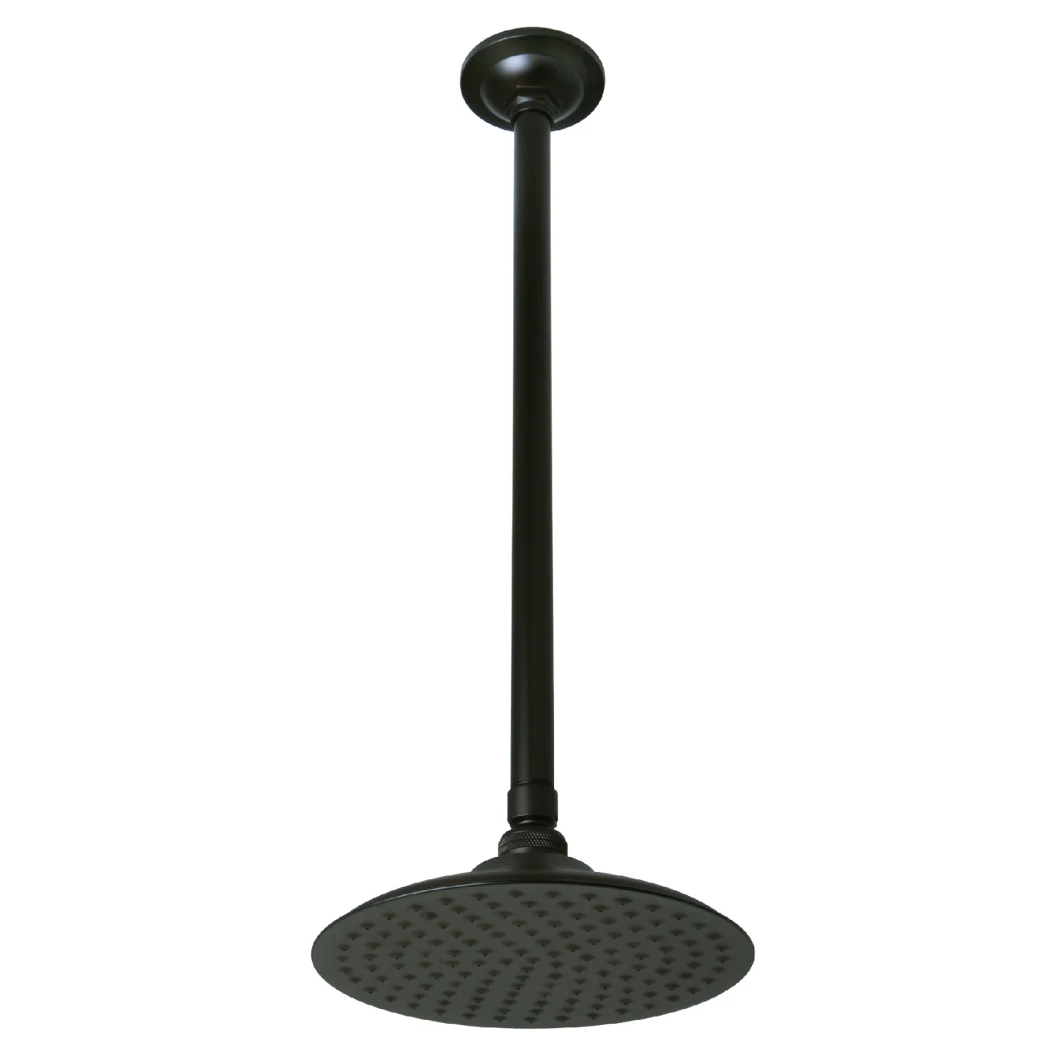 Kingston Heirloom K236K25 - Trimscape 7-3/4 Inch Round Raindrop Brass Shower Head with 17-Inch Ceiling Mount Shower Arm, Oil Rubbed Bronze