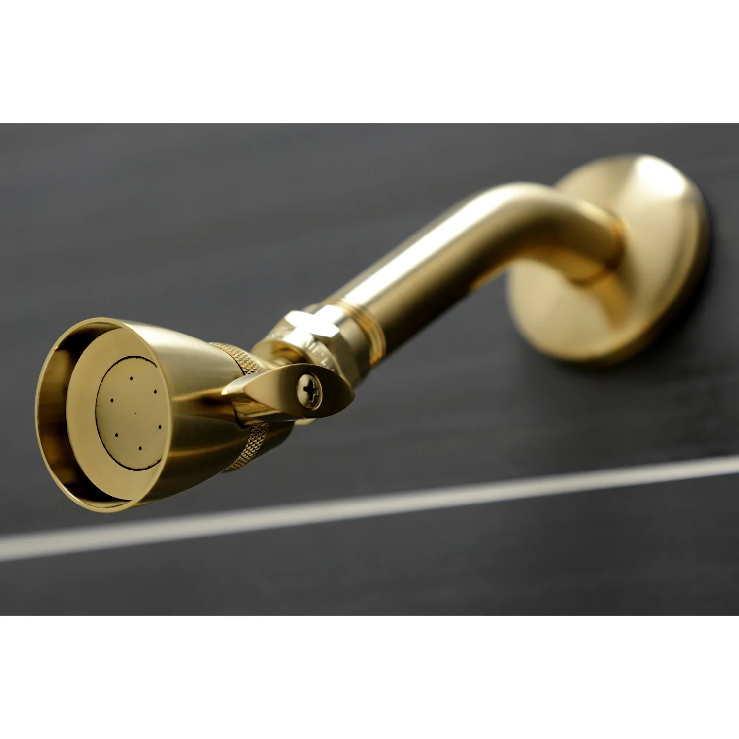 Kingston Heirloom KB237AL - Victorian Triple-Handle Tub and Shower Faucet, Brushed Brass - Image 4