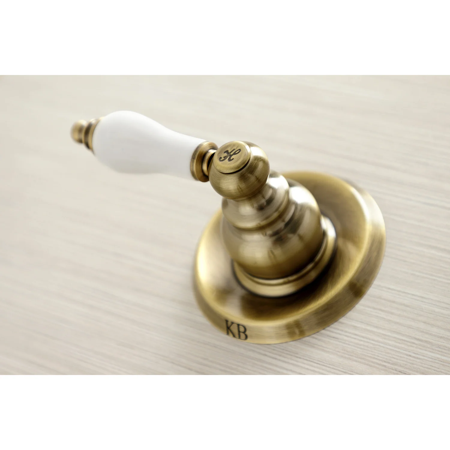 Kingston Heirloom KB243PLAB - Victorian Double-Handle Tub and Shower Faucet, Antique Brass - Image 3