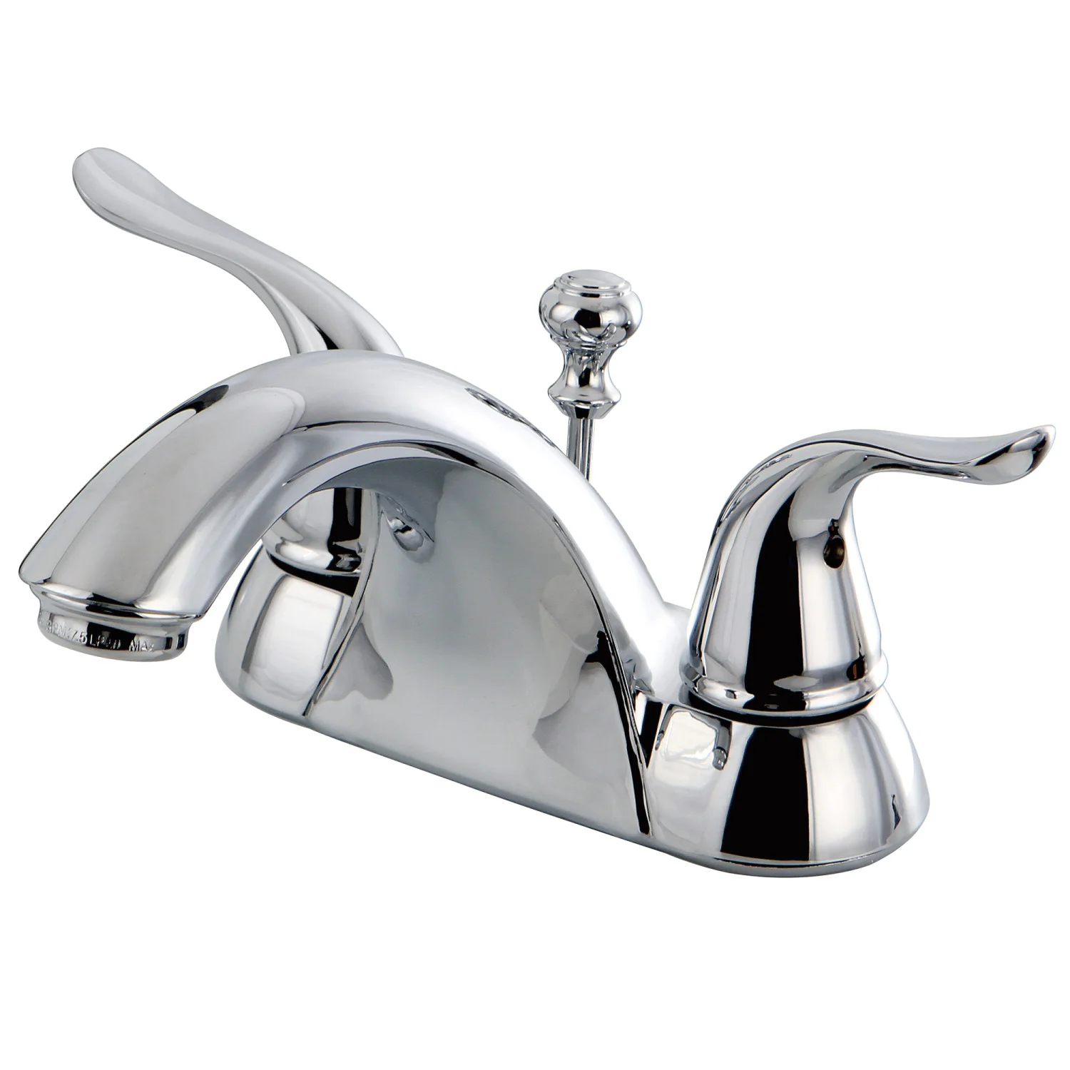 Kingston Tulare KB2621YL - Yosemite Double-Handle 3-Hole Deck Mount 4-Inch Centerset Bathroom Faucet with ABS Pop-Up Drain, Polished Chrome