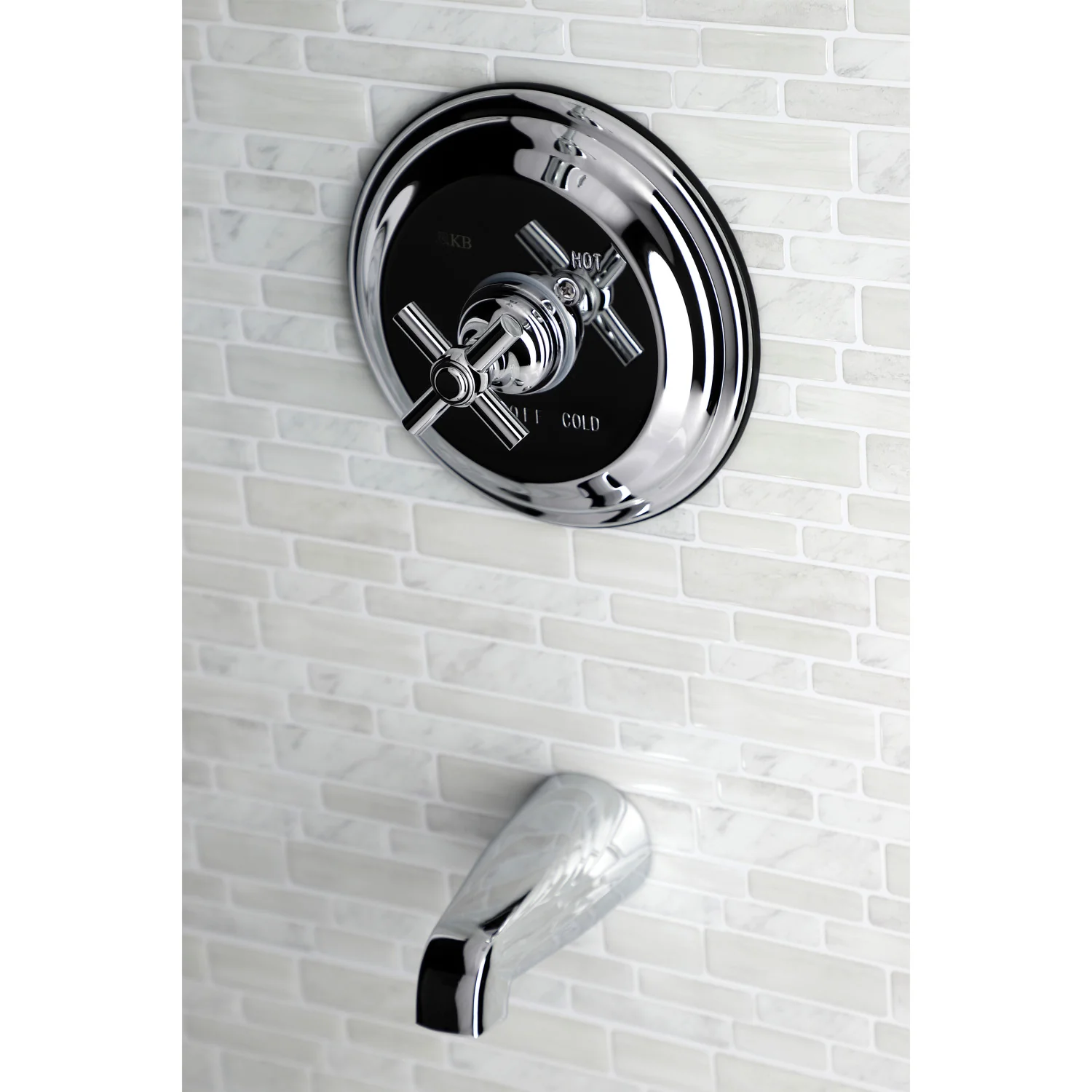Kingston Tulare KB2631EXTO Single-Handle Pressure Balanced Tub Faucet, Polished Chrome - Image 7