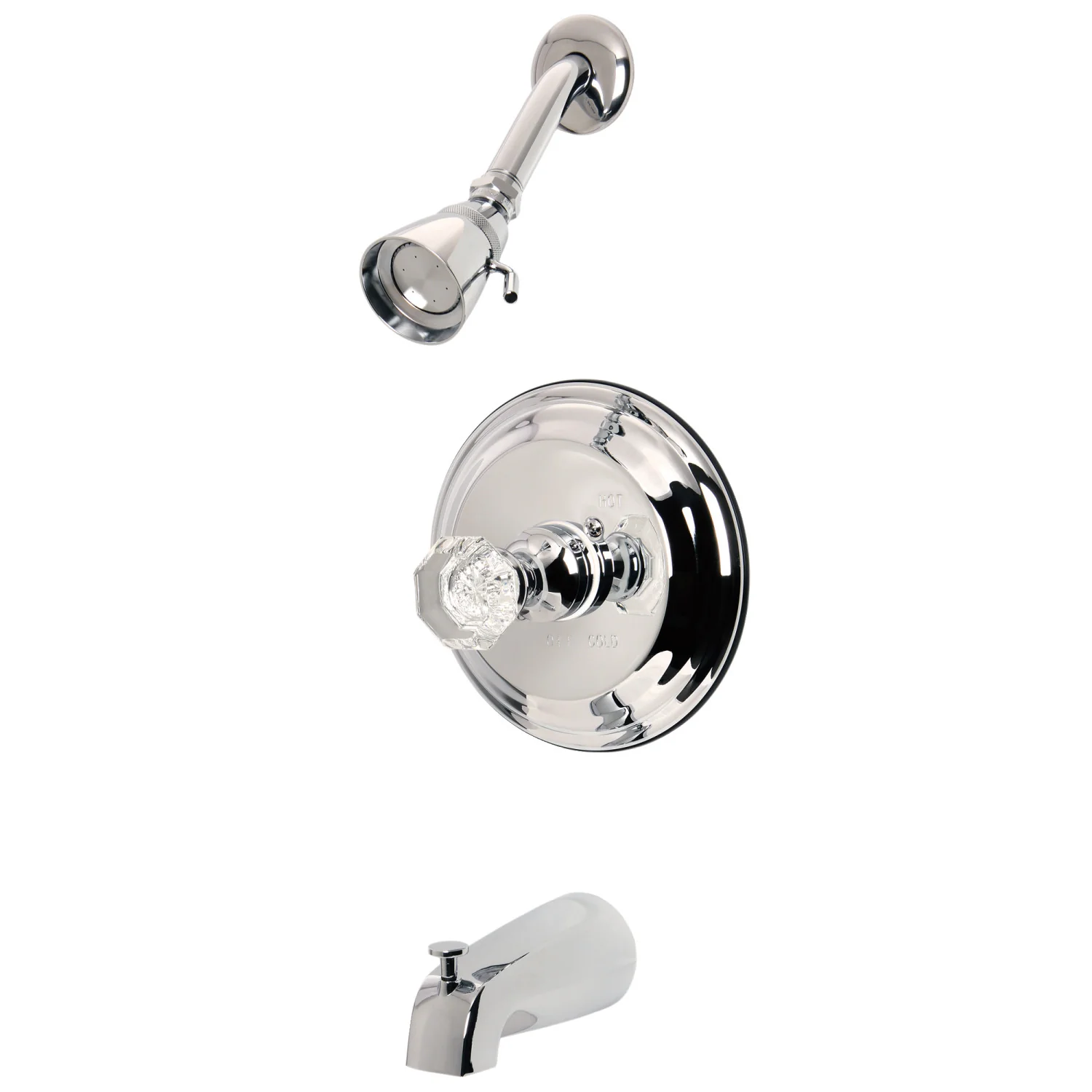 Kingston Heirloom KB2631WCL - Celebrity Single-Handle Pressure Balanced Tub and Shower Faucet, Polished Chrome