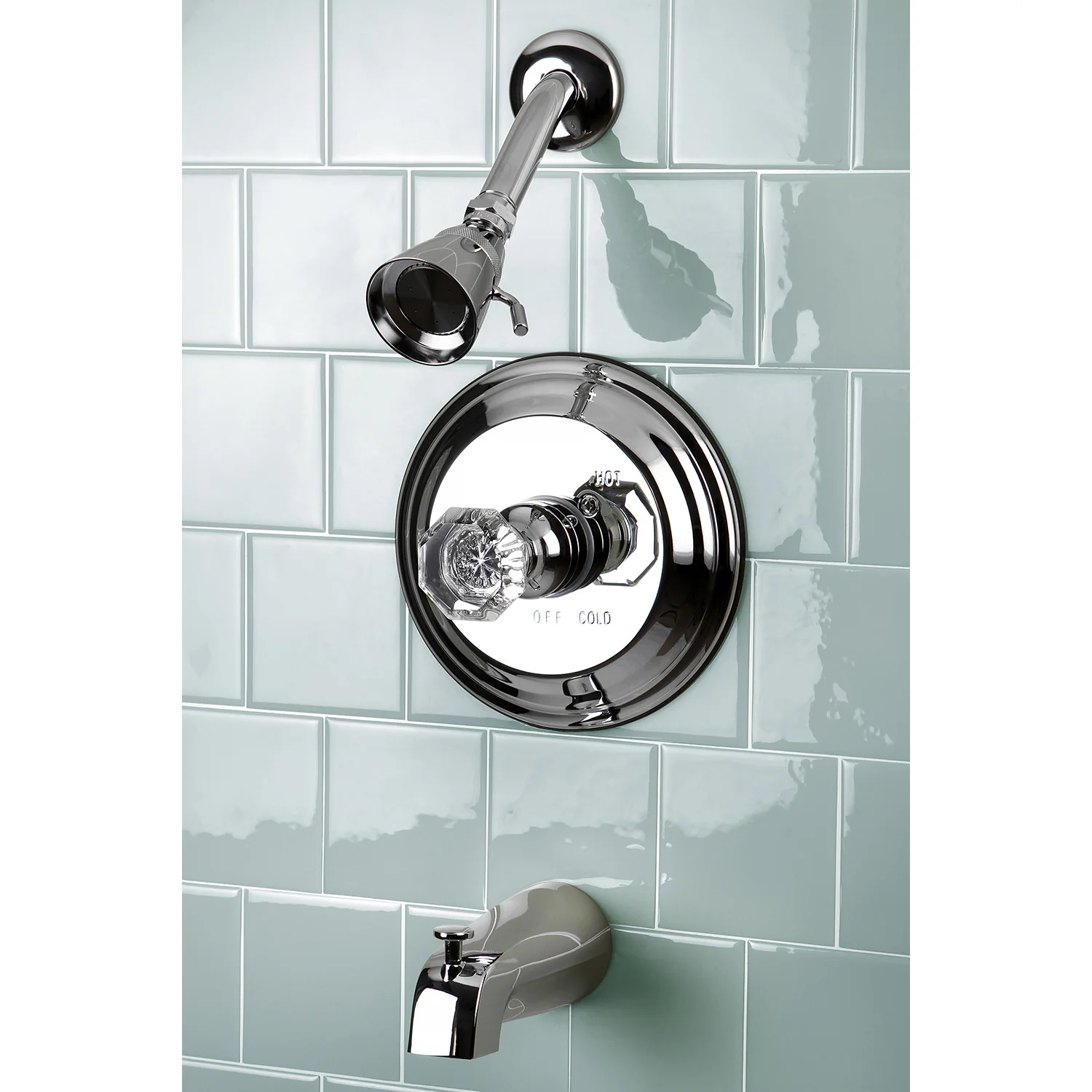 Kingston Heirloom KB2631WCL - Celebrity Single-Handle Pressure Balanced Tub and Shower Faucet, Polished Chrome - Image 2