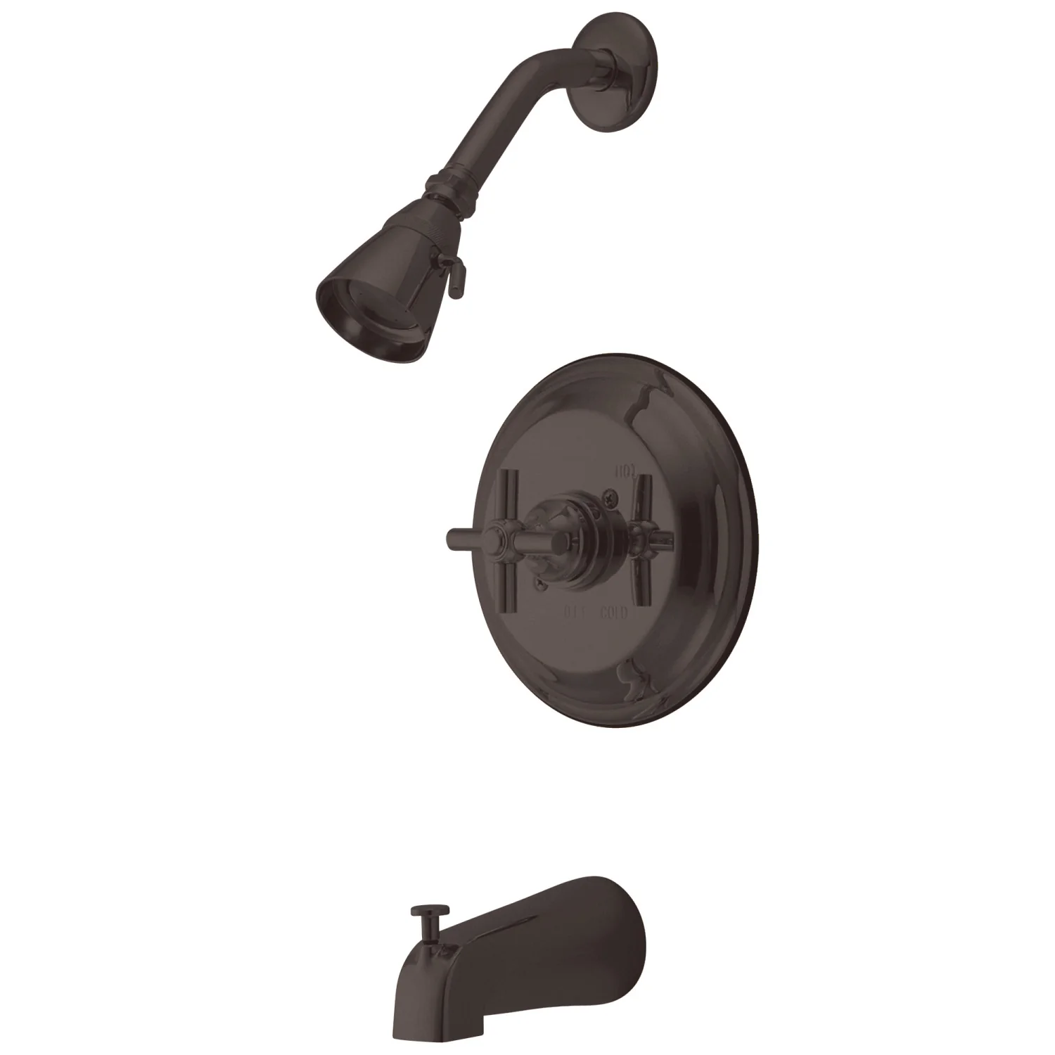 Kingston Tulare KB2635EX - Elinvar Single-Handle Pressure Balanced Tub and Shower Faucet, Oil Rubbed Bronze