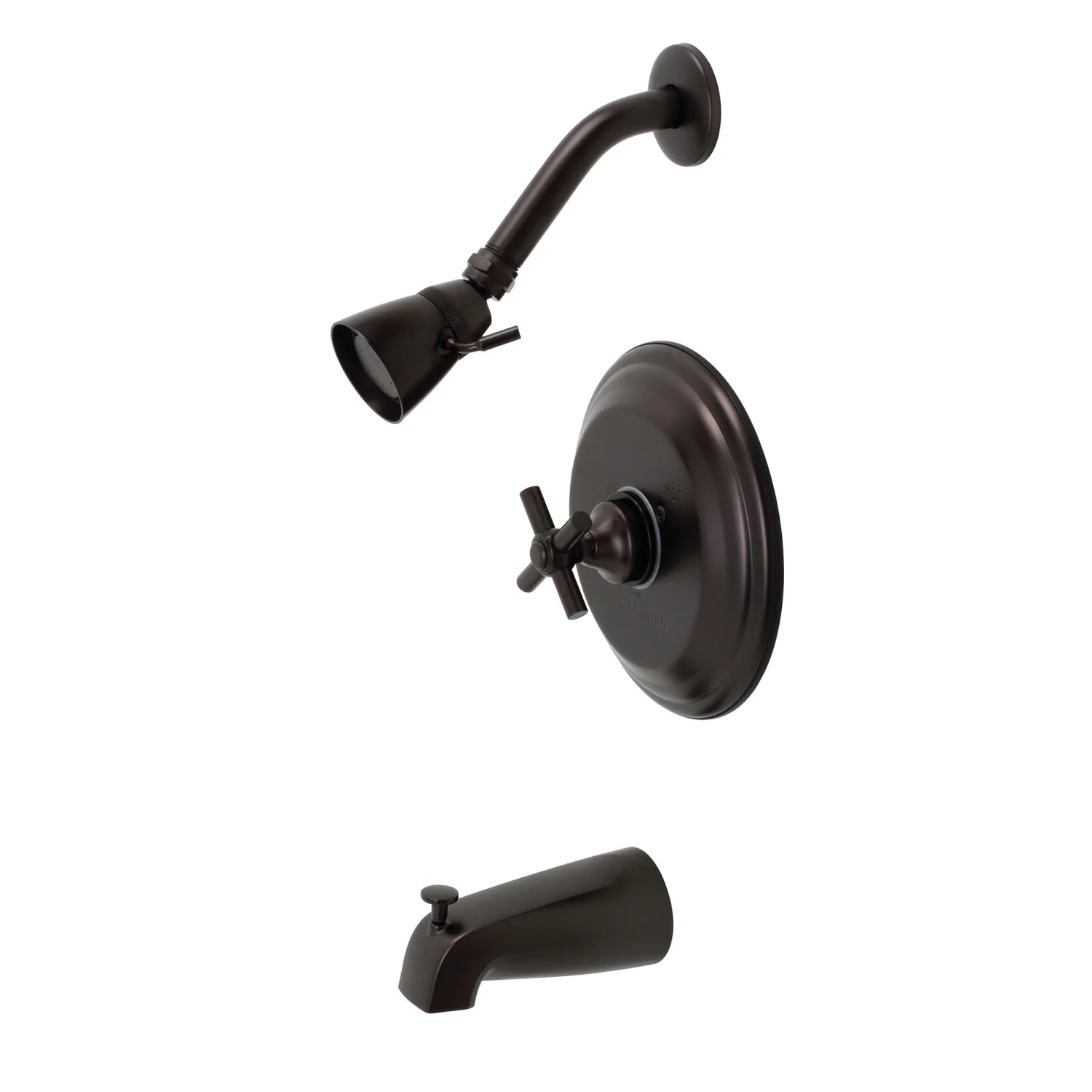 Kingston Tulare KB2635EXT Single-Handle Pressure Balanced Tub and Shower Faucet, Trim Only, Oil Rubbed Bronze