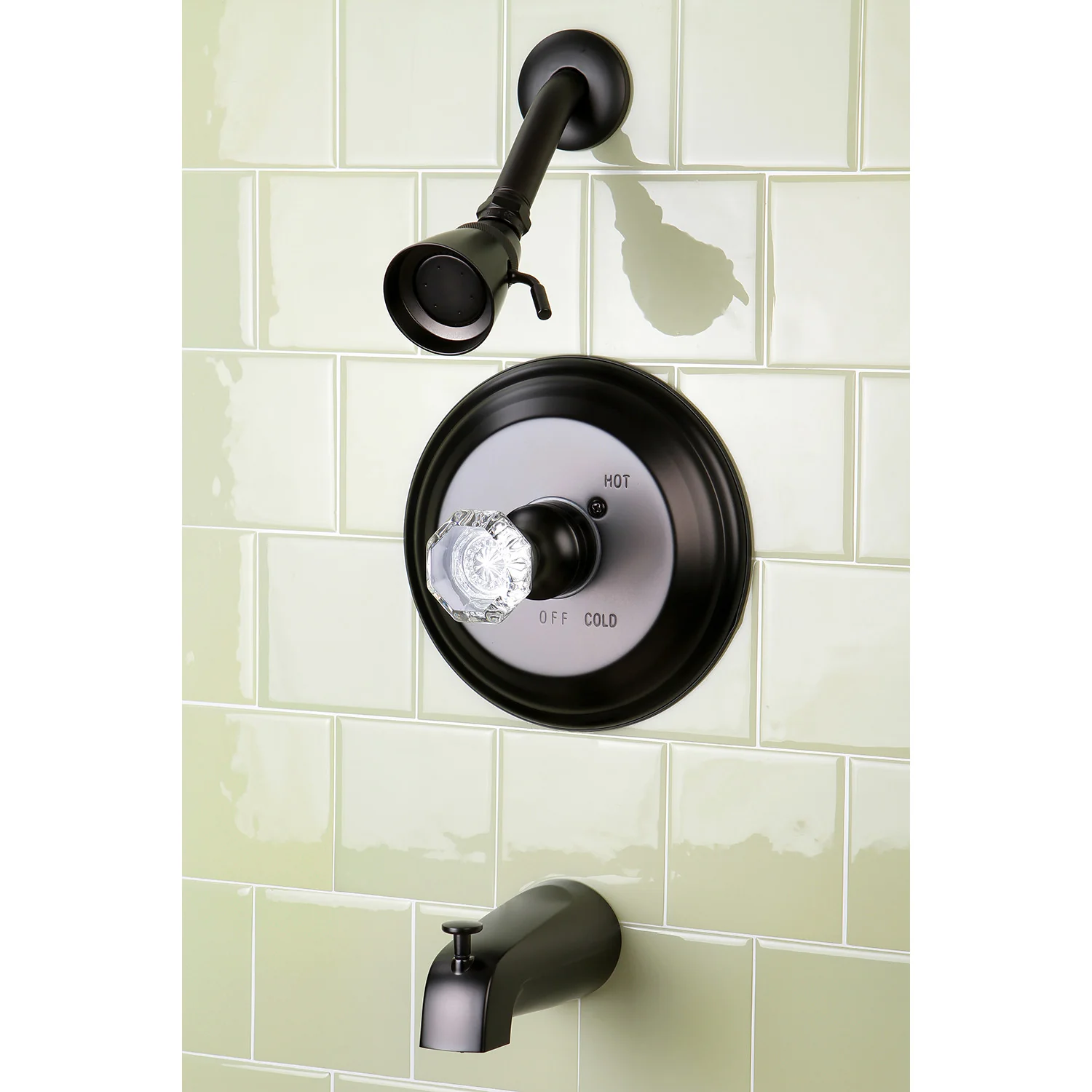 Kingston Heirloom KB2635WCL - Celebrity Single-Handle Pressure Balanced Tub and Shower Faucet, Oil Rubbed Bronze - Image 2