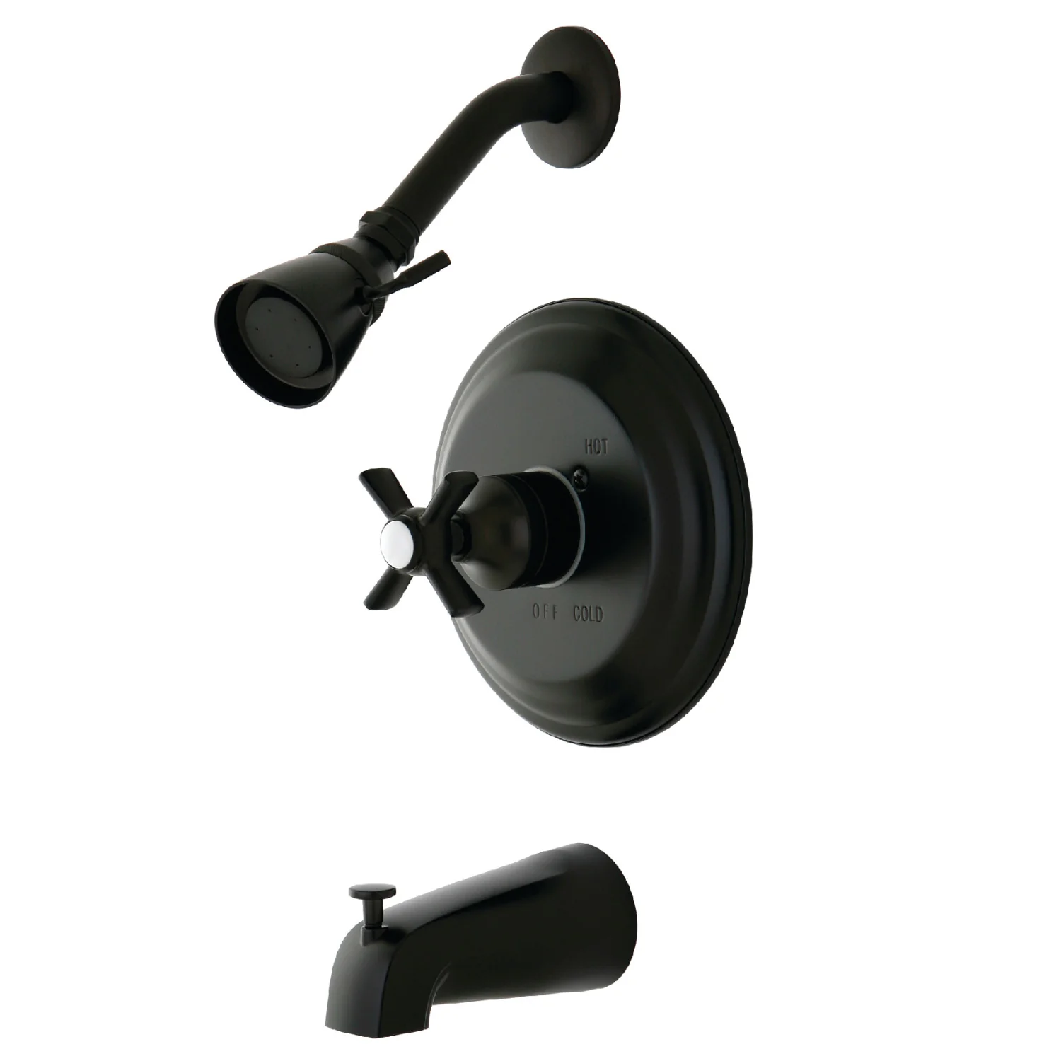 Kingston Tulare KB2635ZX - Millennium Single-Handle Pressure Balanced Tub and Shower Faucet, Oil Rubbed Bronze