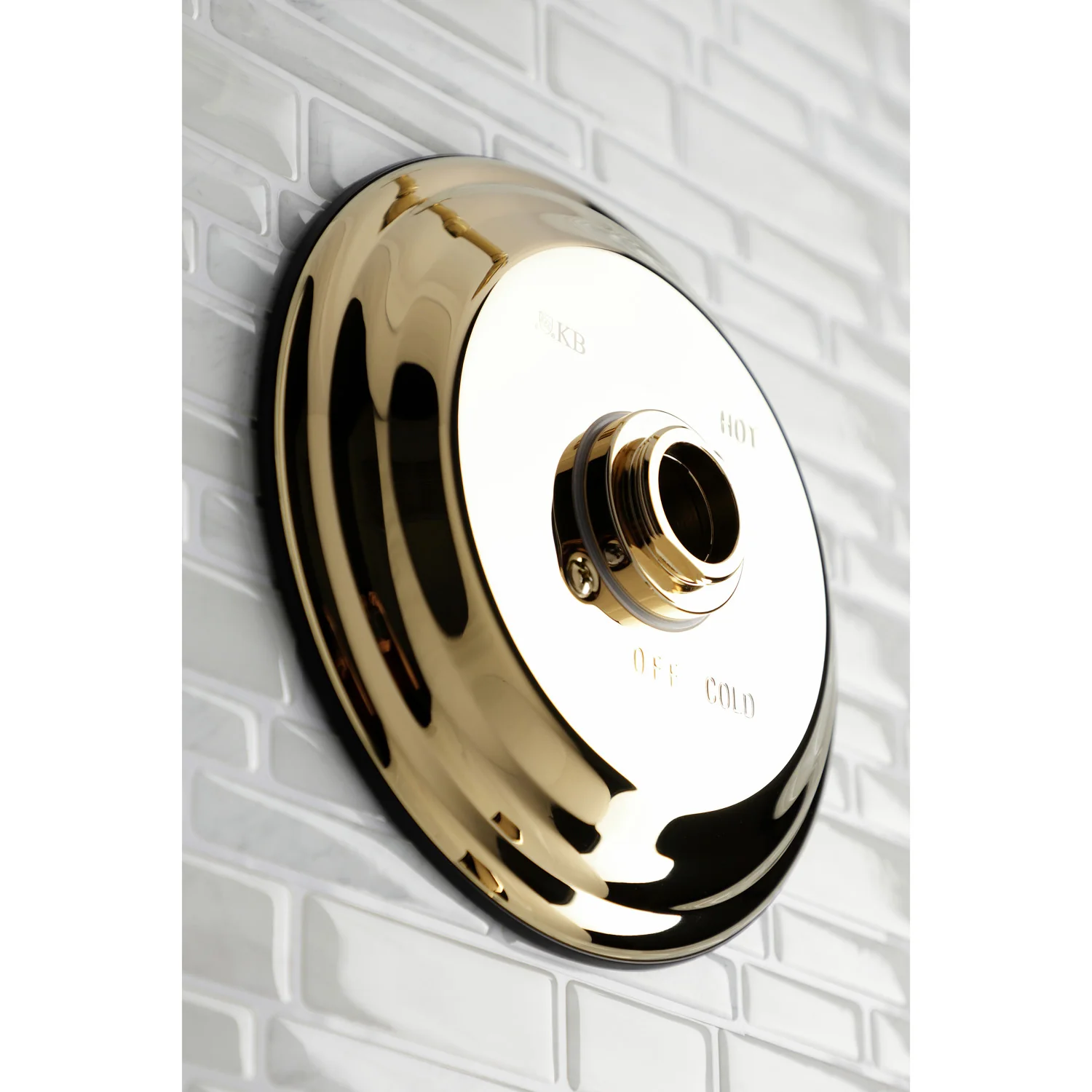 Kingston Tulare KB3632TSLH Single-Handle Pressure Balanced Shower Faucet, Trim Only without Handle, Polished Brass - Image 3