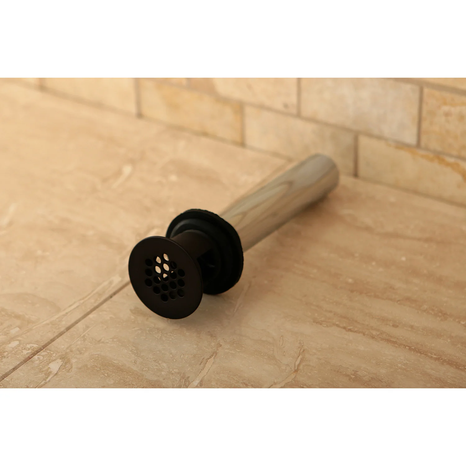 Kingston Trimscape KB5005 Brass Grid Bathroom Sink Drain with Overflow, 17 Gauge, Oil Rubbed Bronze - Image 2