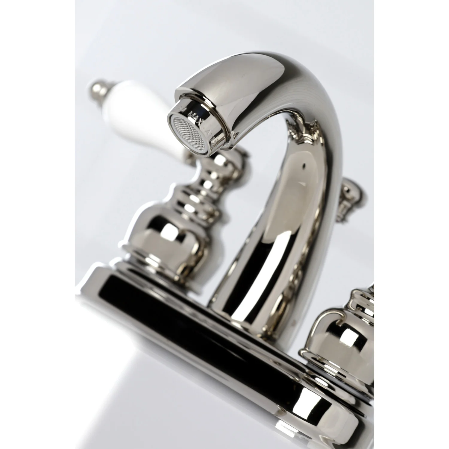 Kingston Heirloom KB5616PL - Restoration Double-Handle 3-Hole Deck Mount 4-Inch Centerset Bathroom Faucet with Pop-Up Drain, Polished Nickel - Image 11