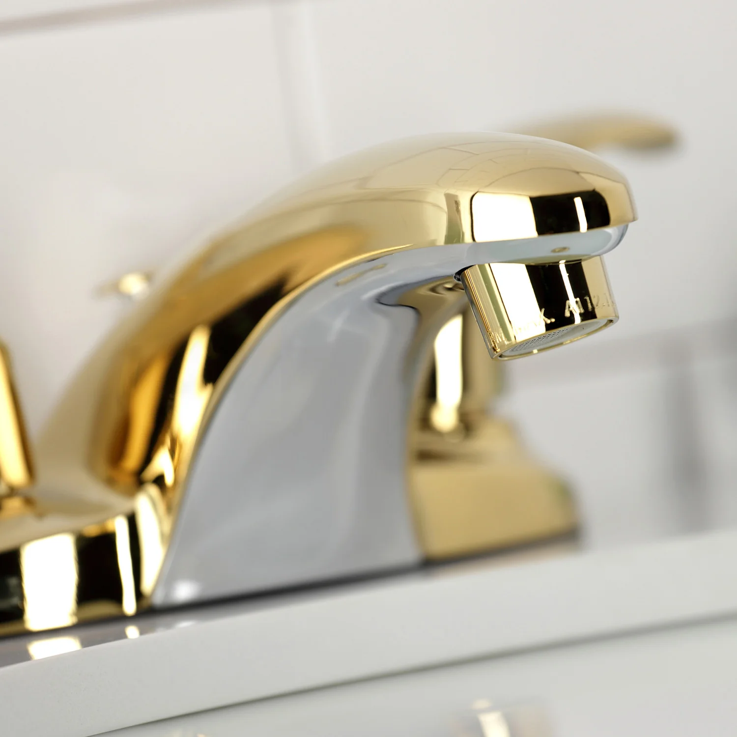 Kingston Tulare KB6622LL - Legacy Double-Handle 3-Hole Deck Mount 4-Inch Centerset Bathroom Faucet with Pop-Up Drain, Polished Brass - Image 6
