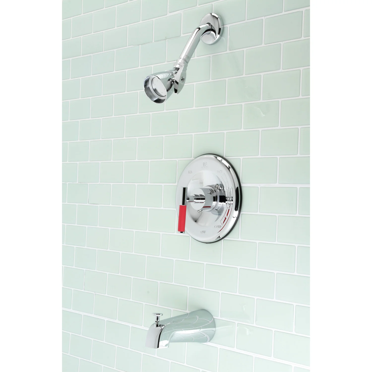 Kingston Sona KB6631CKL - Kaiser Single-Handle Pressure Balanced Tub and Shower Faucet, Polished Chrome - Image 2
