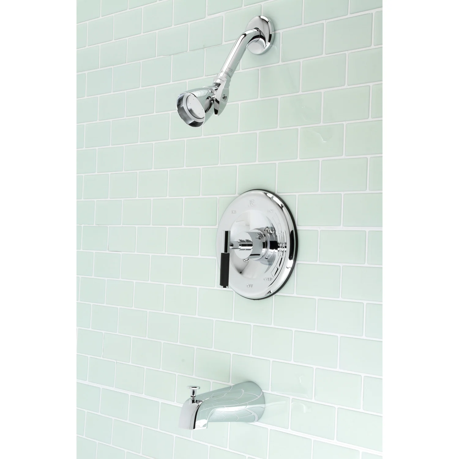 Kingston Sona KB6631CKL - Kaiser Single-Handle Pressure Balanced Tub and Shower Faucet, Polished Chrome - Image 5