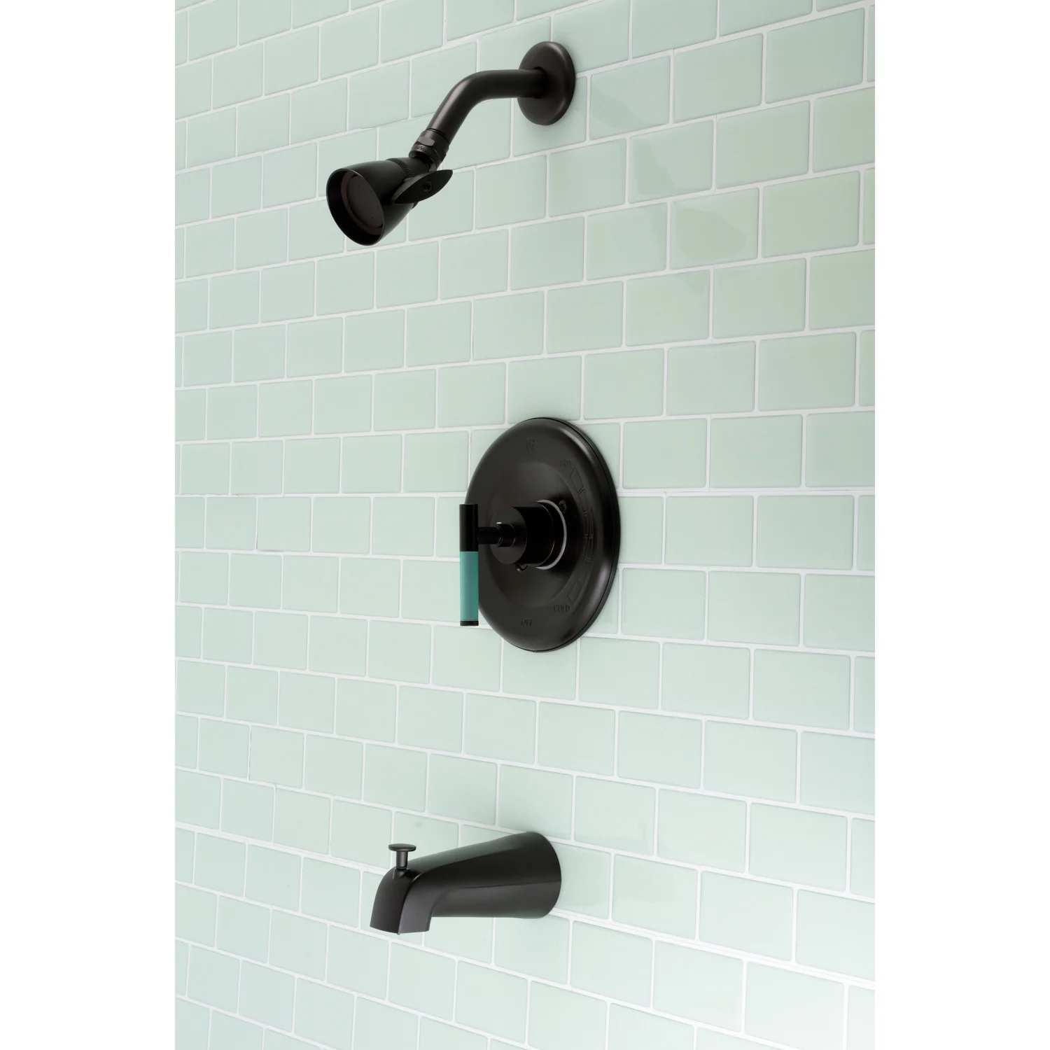 Kingston Sona KB6635CKL - Kaiser Single-Handle Pressure Balanced Tub and Shower Faucet, Oil Rubbed Bronze - Image 4