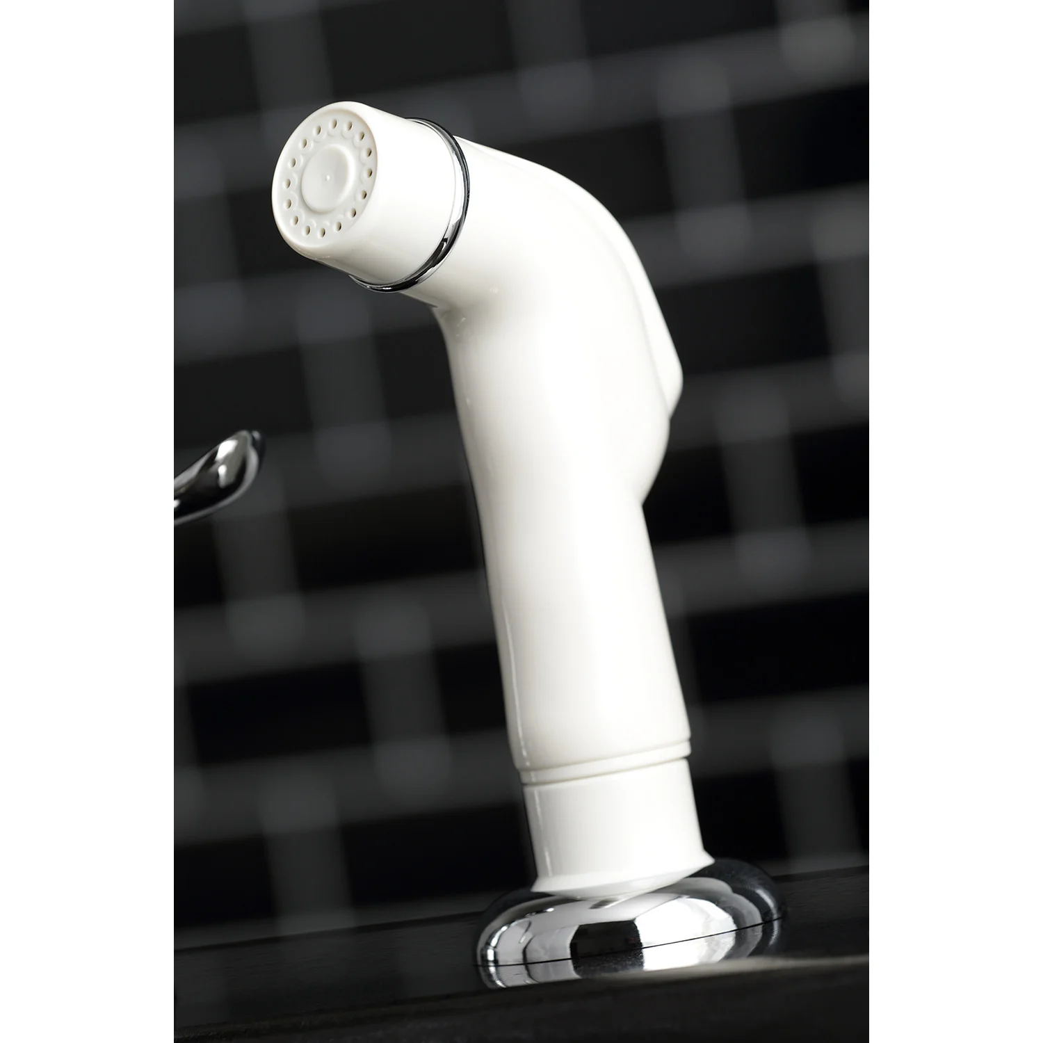 Kingston Tulare KB791YL - Yosemite Two-Handle 4-Hole 8" Centerset Kitchen Faucet with Side Sprayer, Polished Chrome - Image 3