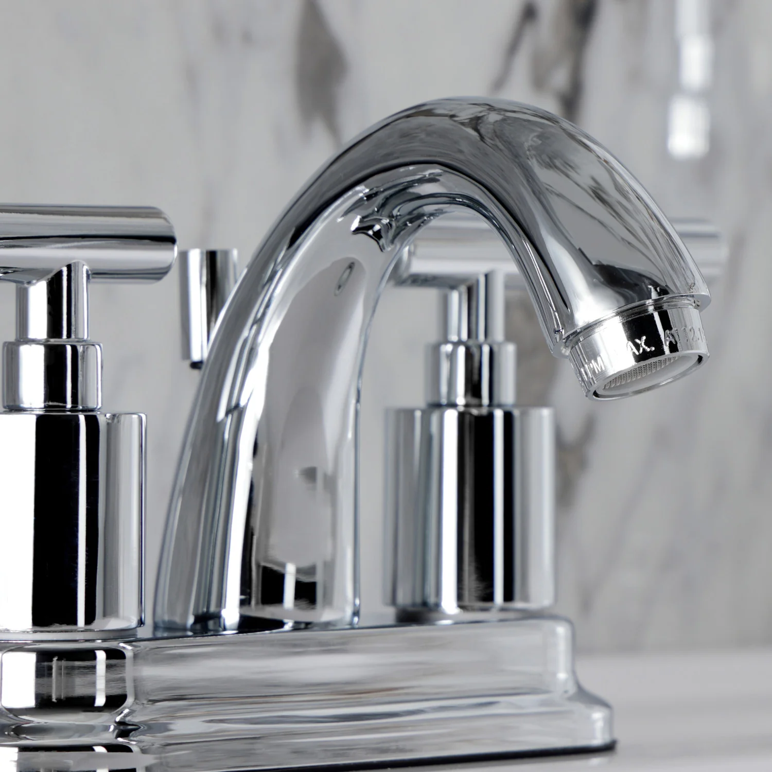 Kingston Tulare KB8611CML - Manhattan Double-Handle 3-Hole Deck Mount 4-Inch Centerset Bathroom Faucet with Pop-Up Drain, Polished Chrome - Image 6