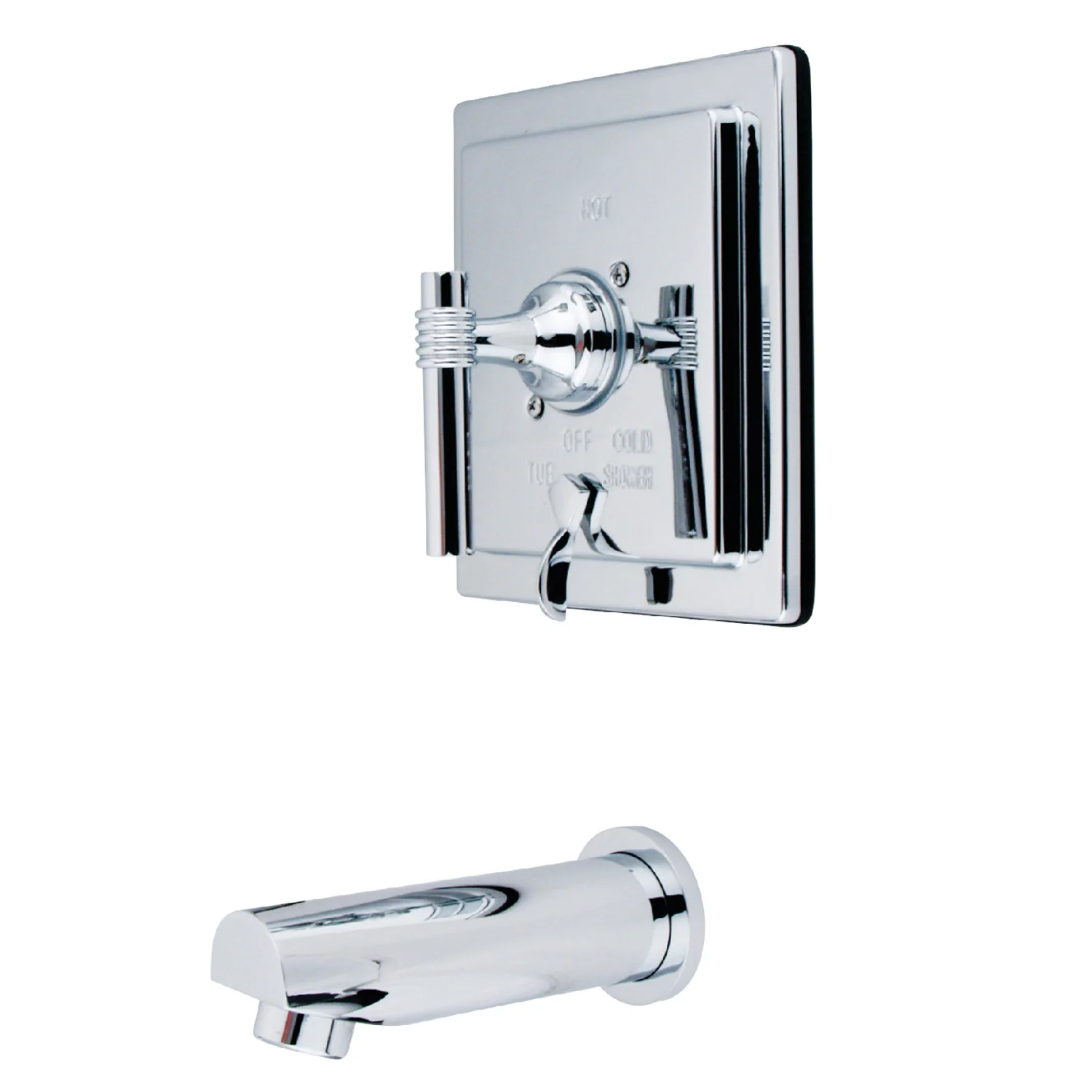 Kingston Tulare KB86510MLTO Single-Handle Pressure Balanced Tub Faucet, Polished Chrome