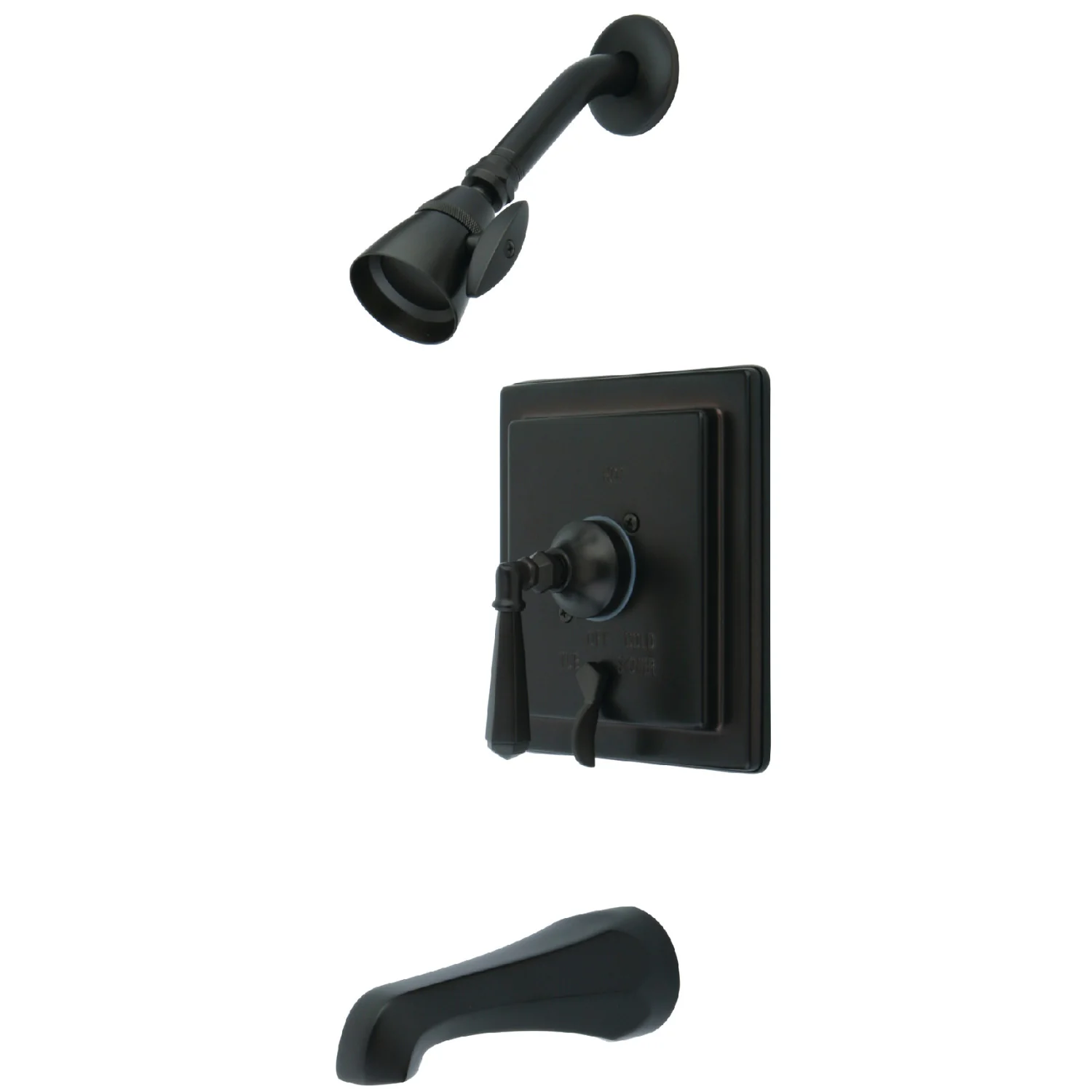 Kingston Tulare KB86554HL - Metropolitan Single-Handle Pressure Balanced Tub and Shower Faucet, Oil Rubbed Bronze
