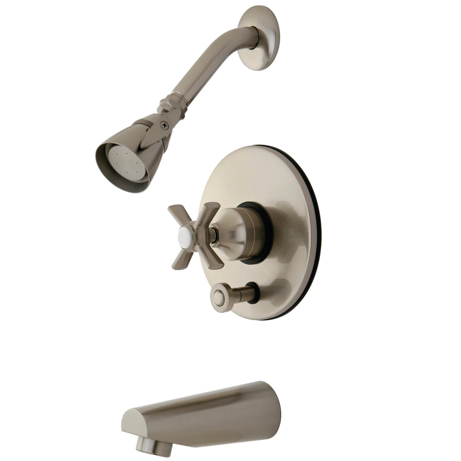 Kingston Millennium KB86980ZX Single-Handle Pressure Balanced Tub and Shower Faucet, Brushed Nickel
