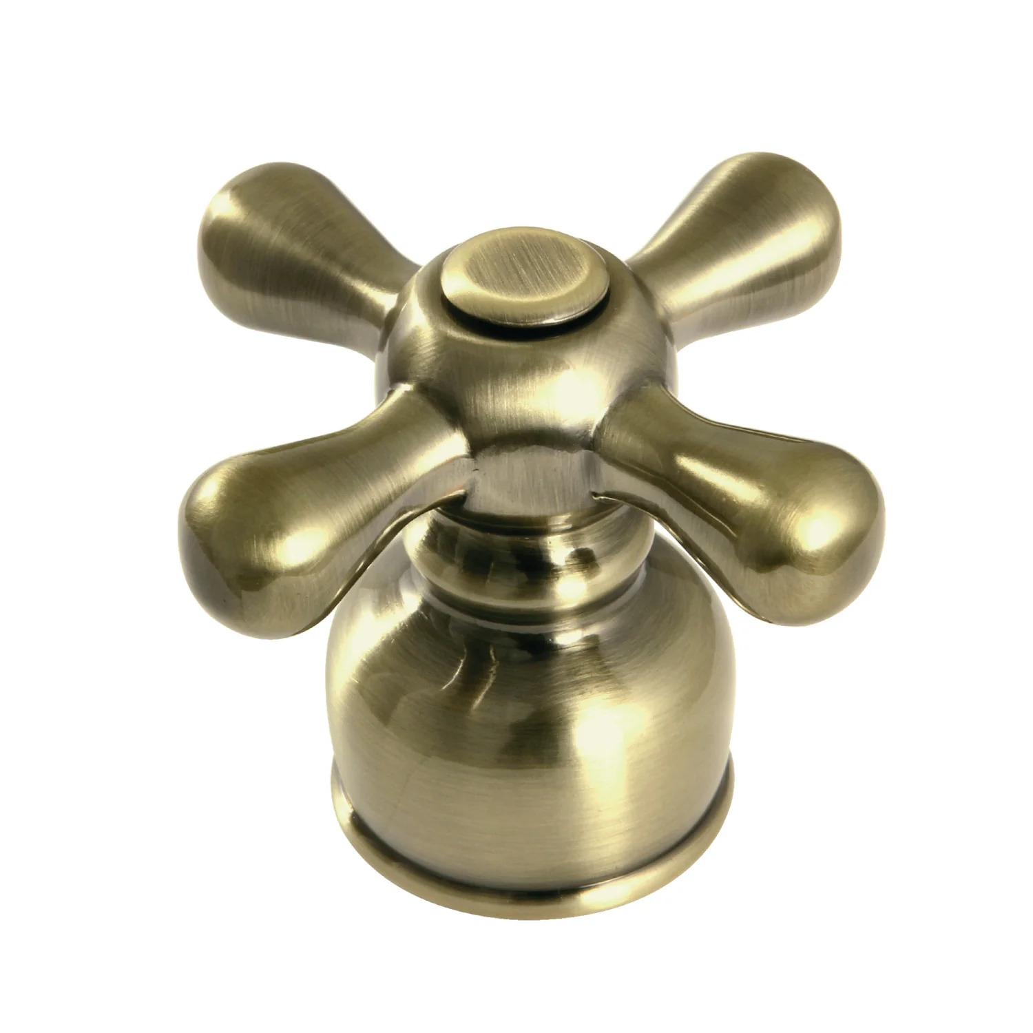 Kingston KBDH723AXAB Zinc Alloy Cross Handle, Diverter for Tub and Shower Faucet, Antique Brass