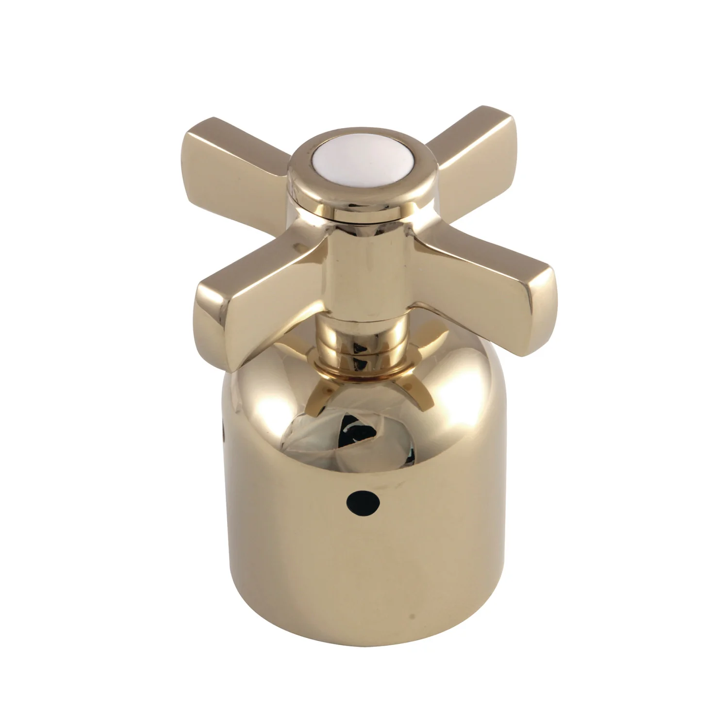 Kingston Millennium KBDH8962ZX Metal Cross Handle, Diverter for Tub and Shower Faucet, Polished Brass