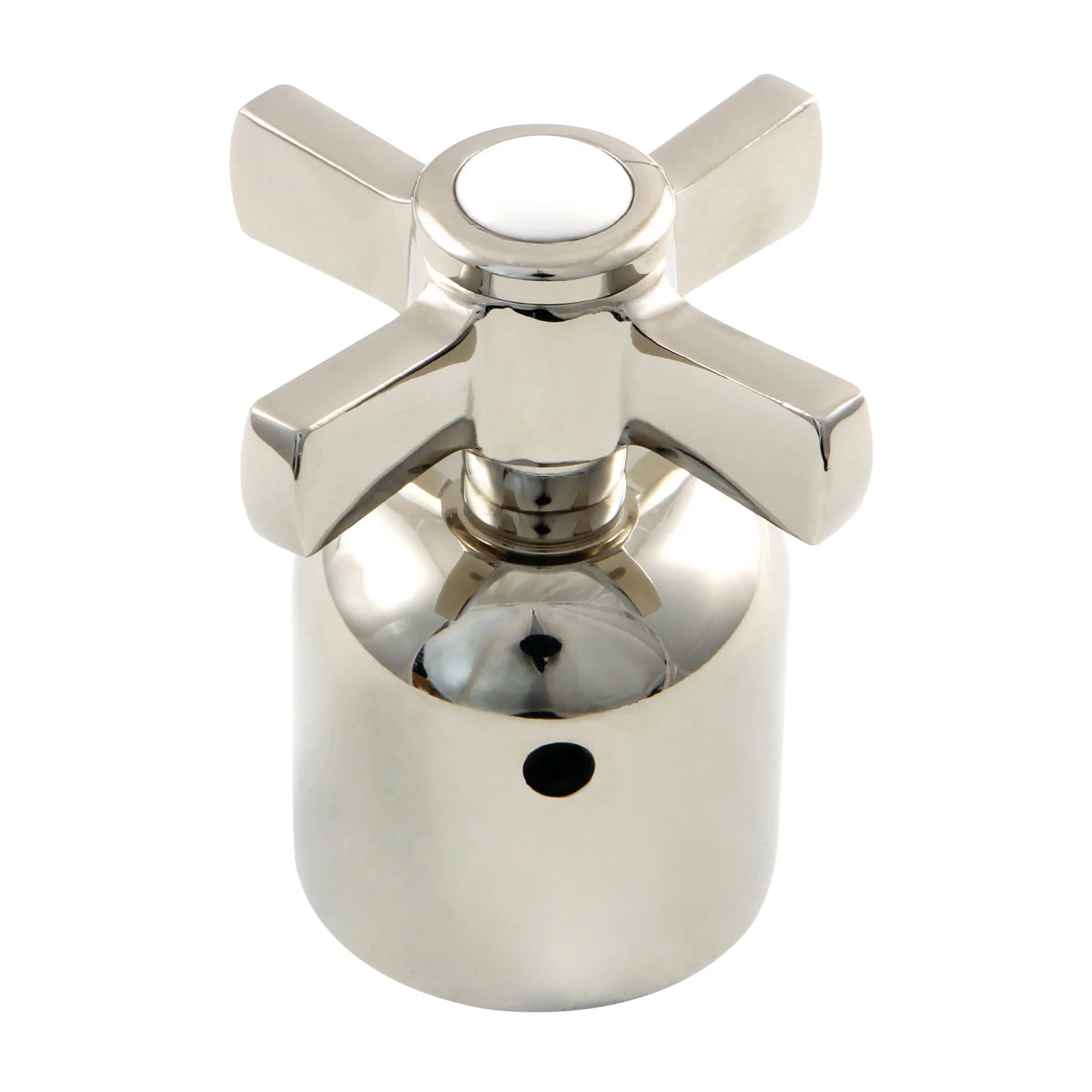 Kingston Millennium KBDH8966ZX Metal Cross Handle, Diverter for Tub and Shower Faucet, Polished Nickel