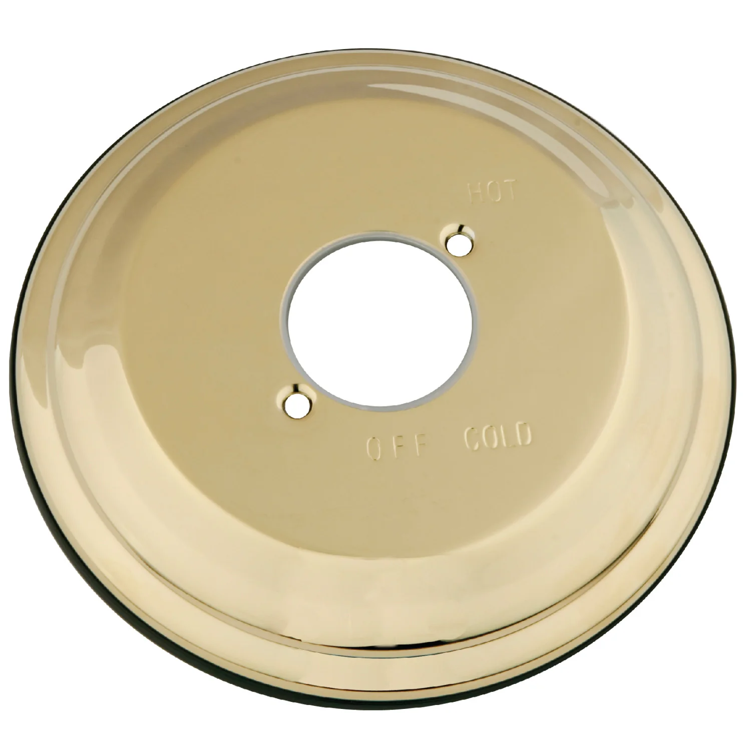 Kingston KBE3632 Shower Escutcheon Plate, Polished Brass