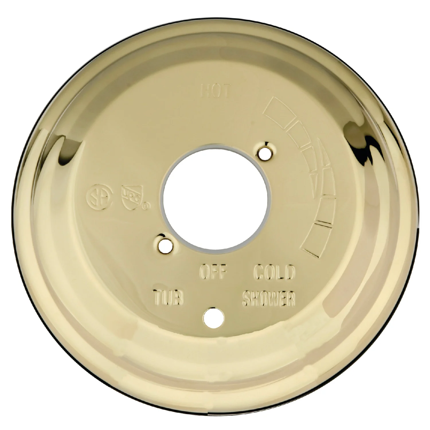 Kingston KBE36320 Shower Escutcheon Plate, Polished Brass