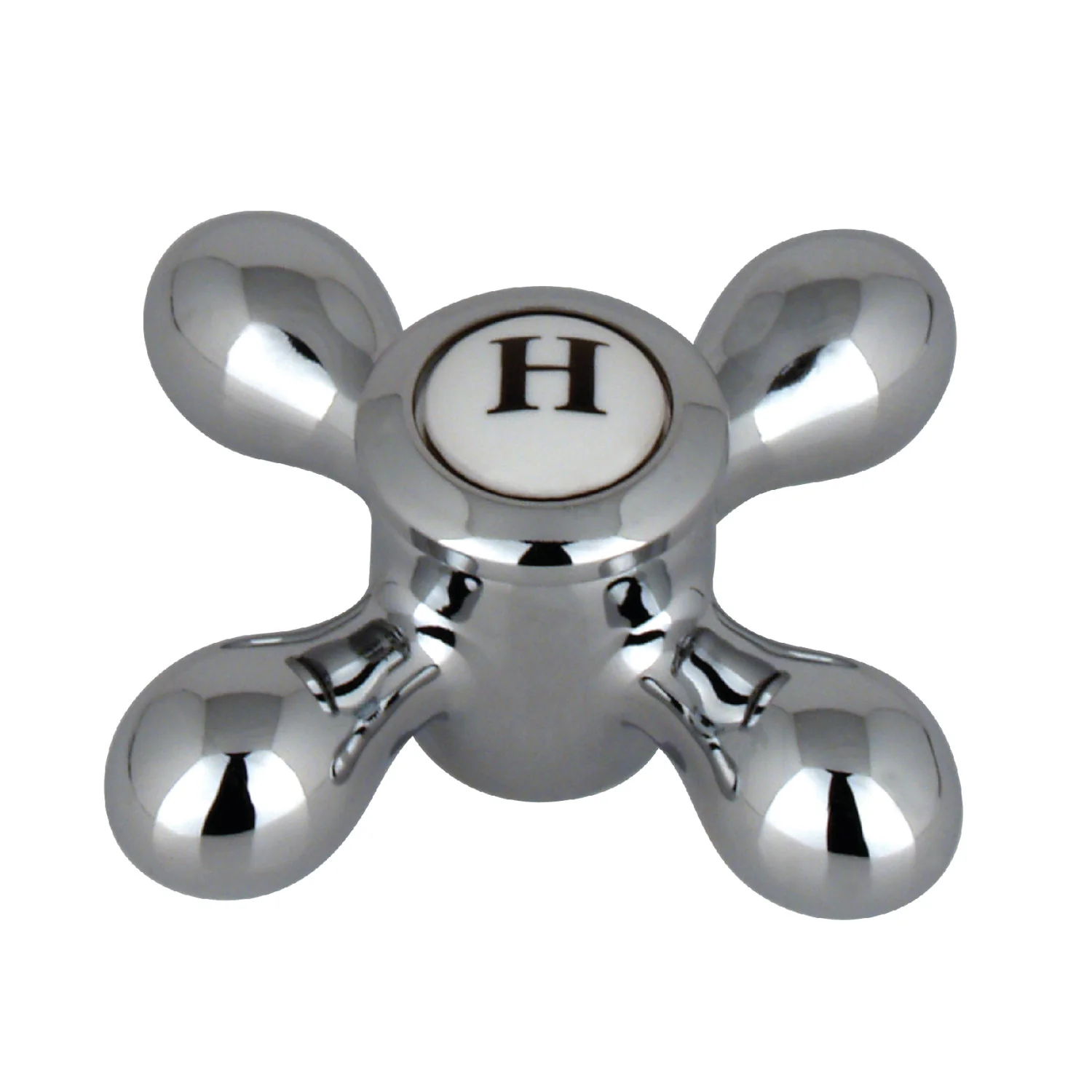 Kingston KBH1601AXH Brass Cross Handle (Hot Side), Polished Chrome