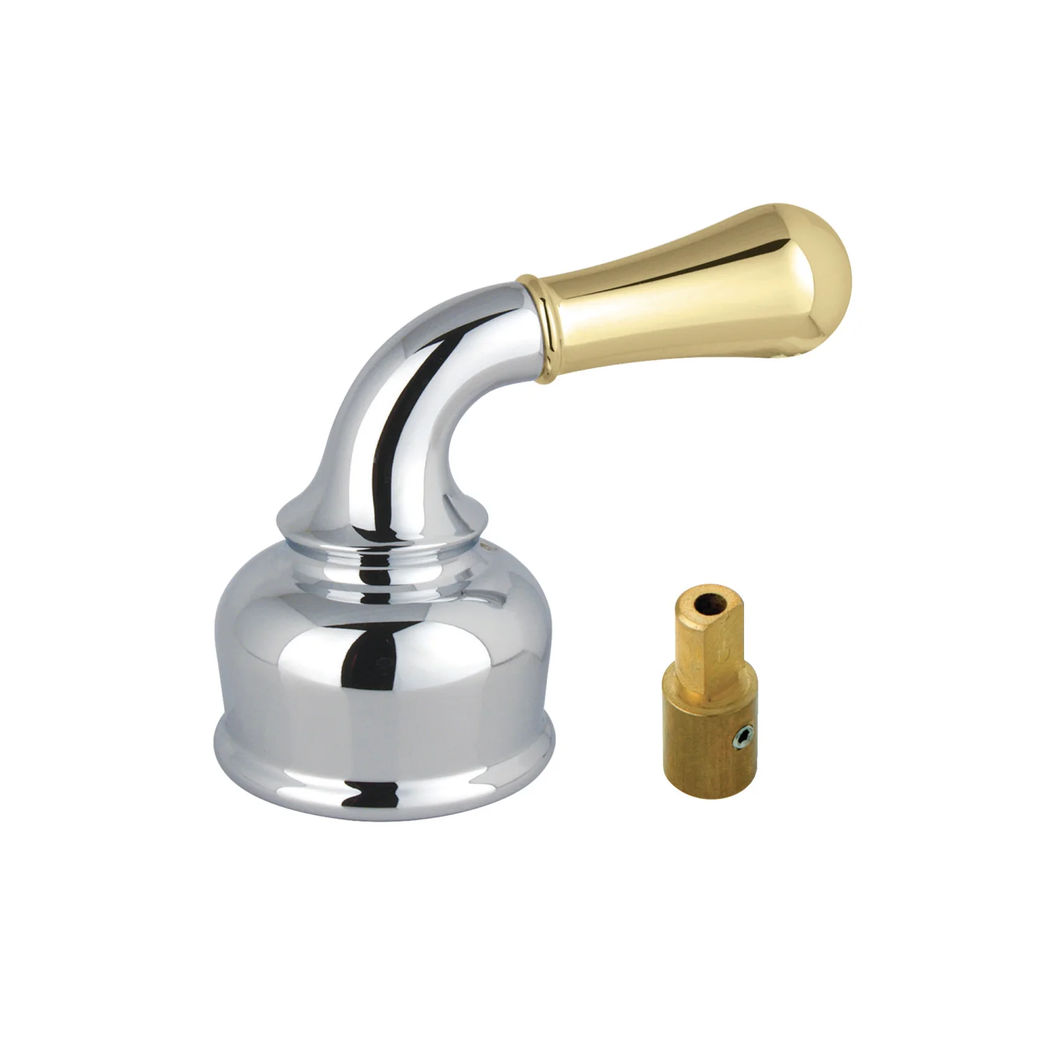 Kingston KBH1634 Metal Lever Handle, Polished Chrome/Polished Brass