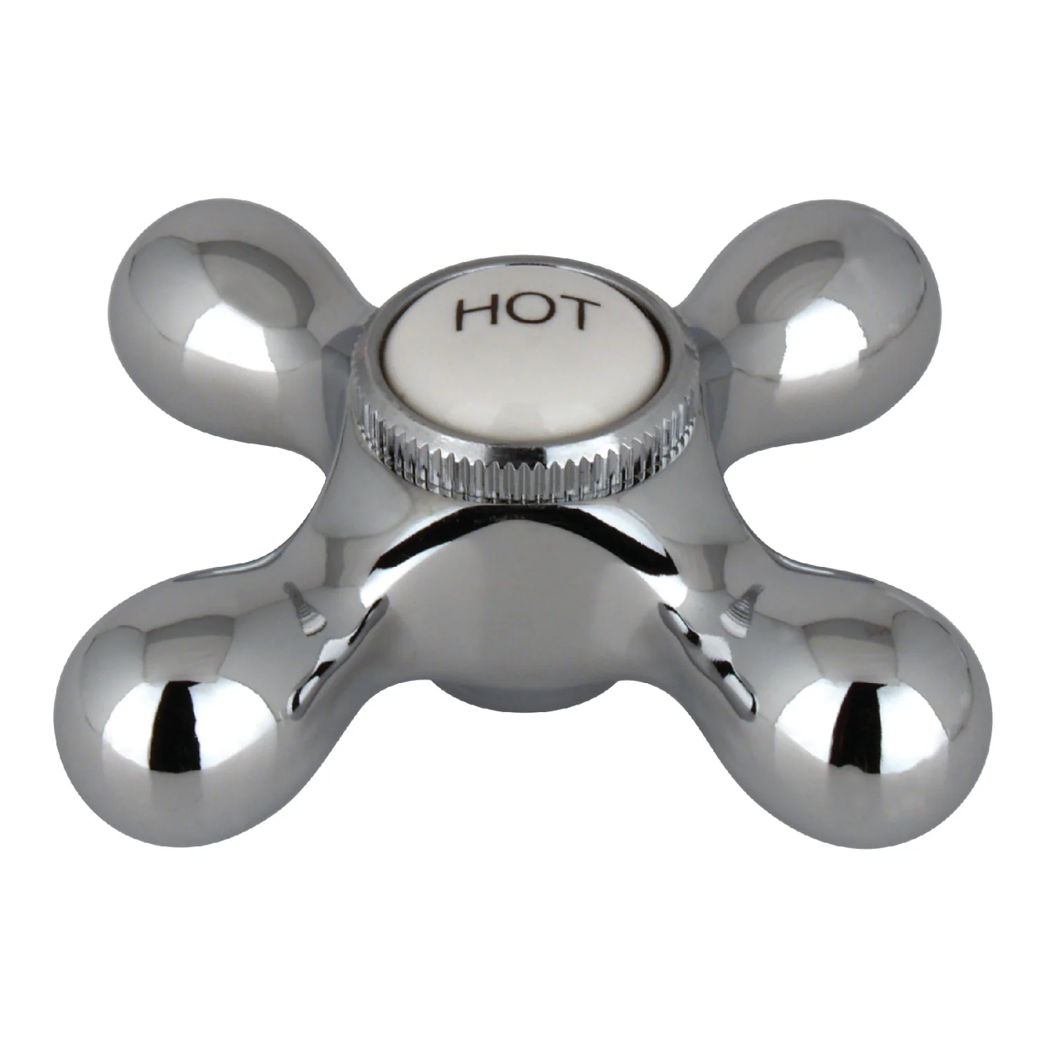 Kingston KBH1791AXH Brass Cross Handle (Hot Side), Polished Chrome