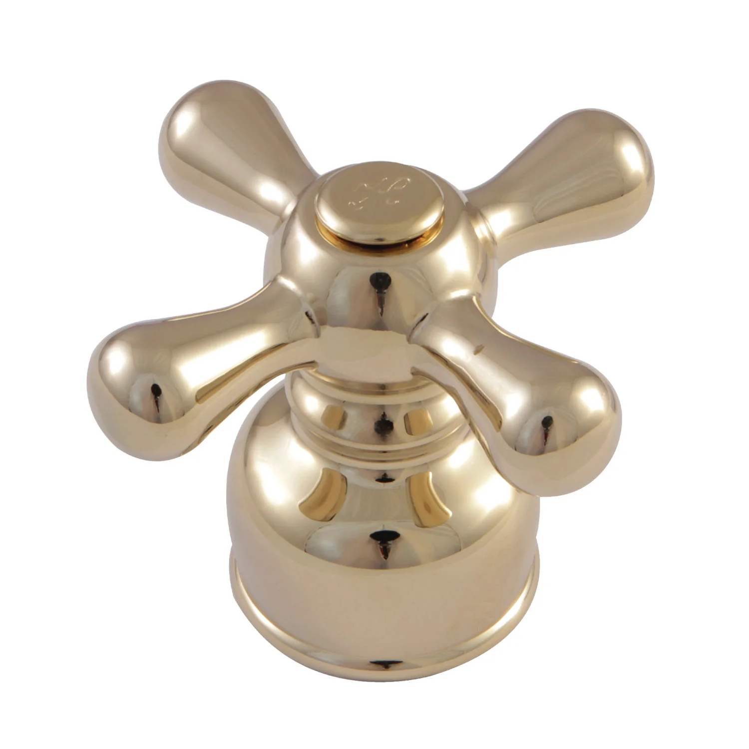 Kingston KBH722AXH Metal Cross Handle (Hot Side), Polished Brass