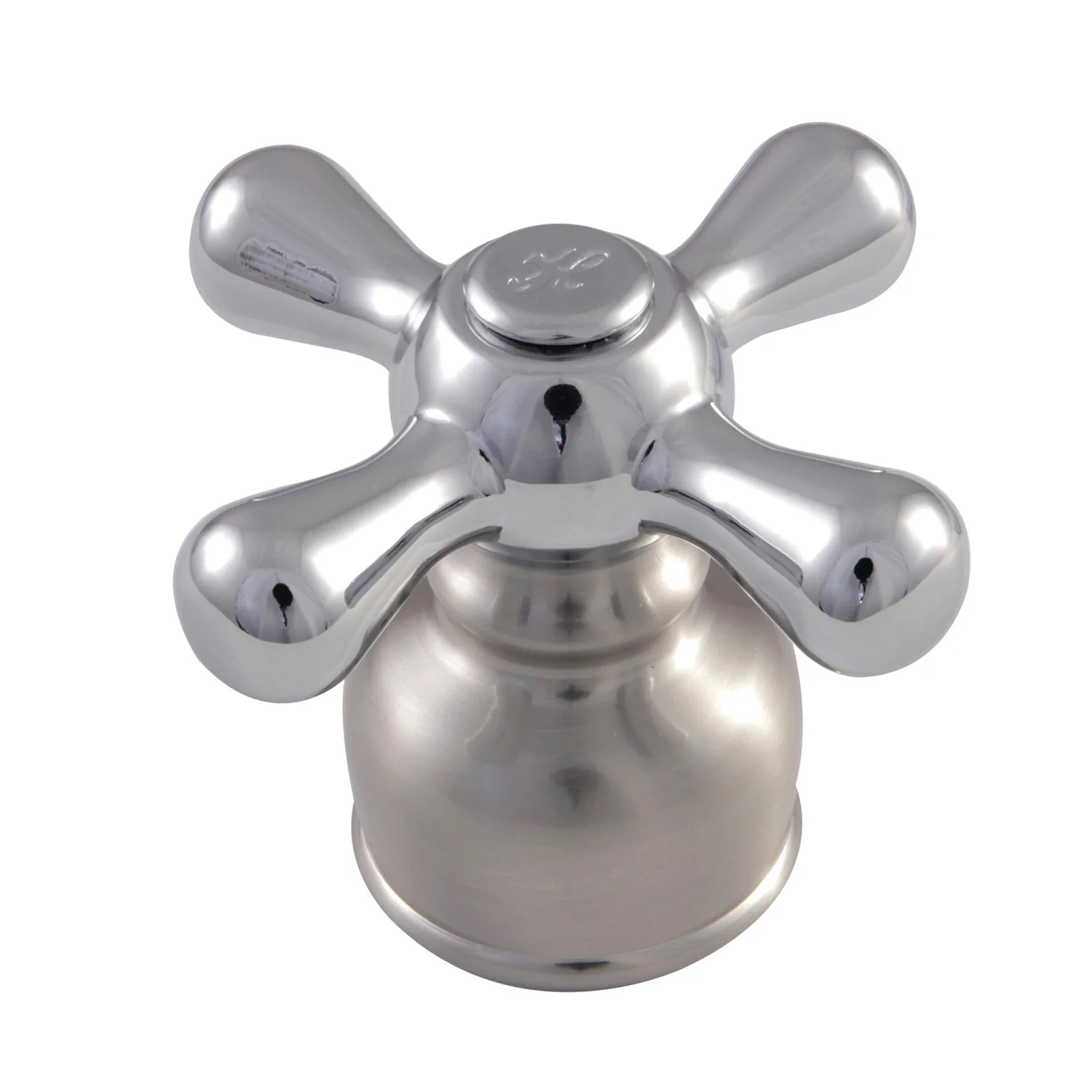 Kingston KBH727AXH Metal Cross Handle (Hot Side), Brushed Nickel/Polished Chrome