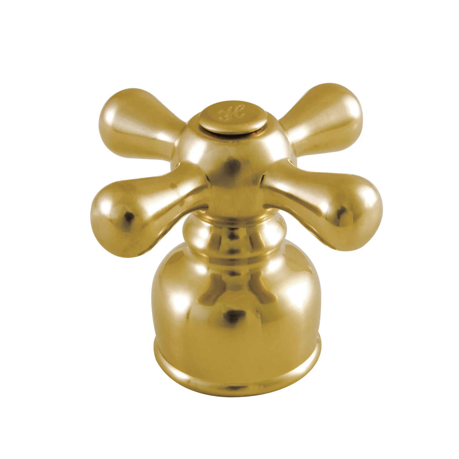 Kingston KBH727AXSBH Metal Cross Handle (Hot Side), Brushed Brass