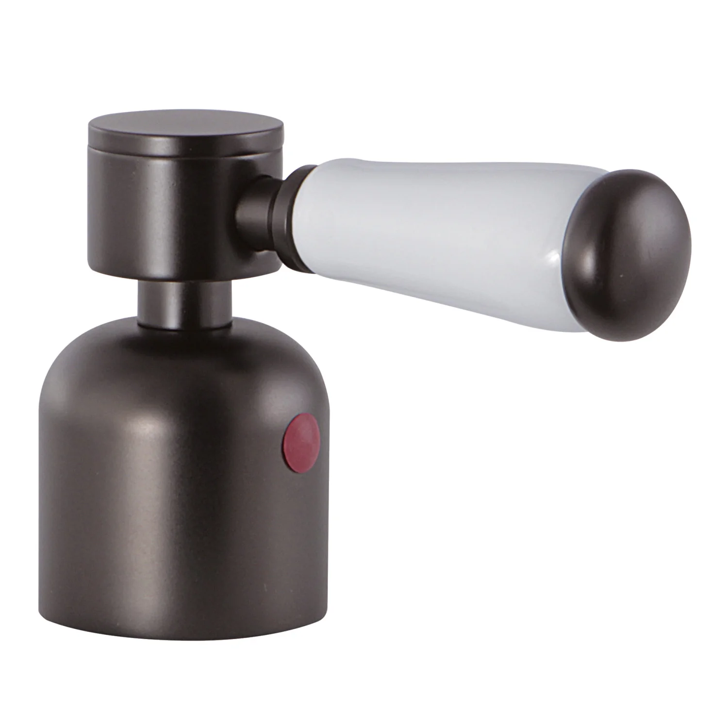 Kingston Paris KBH8965DPLH Metal with Porcelain Lever Handle (Hot Side), Oil Rubbed Bronze