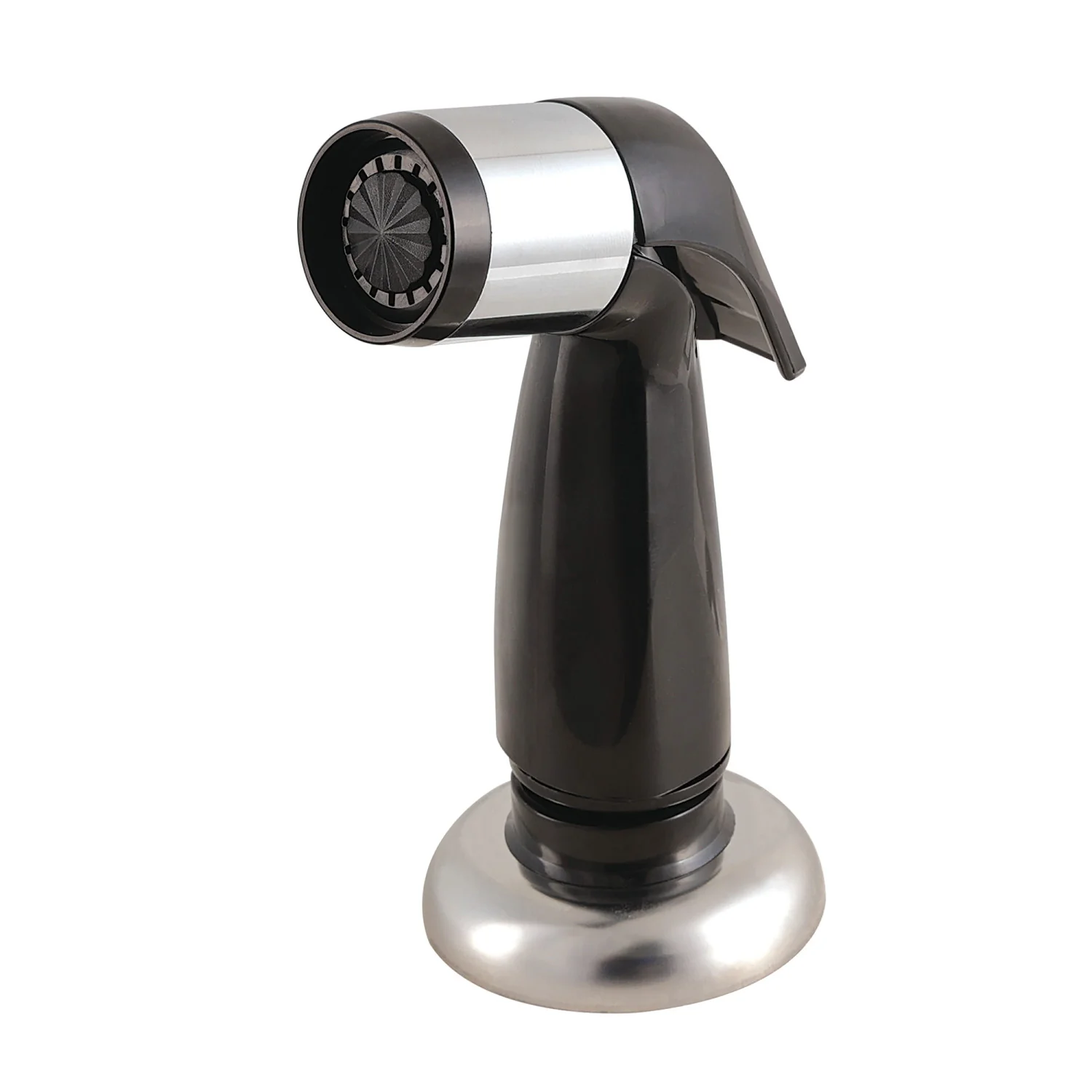 Kingston Made To Match KBS122SP Plastic Kitchen Faucet Side Sprayer, Black/Polished Chrome