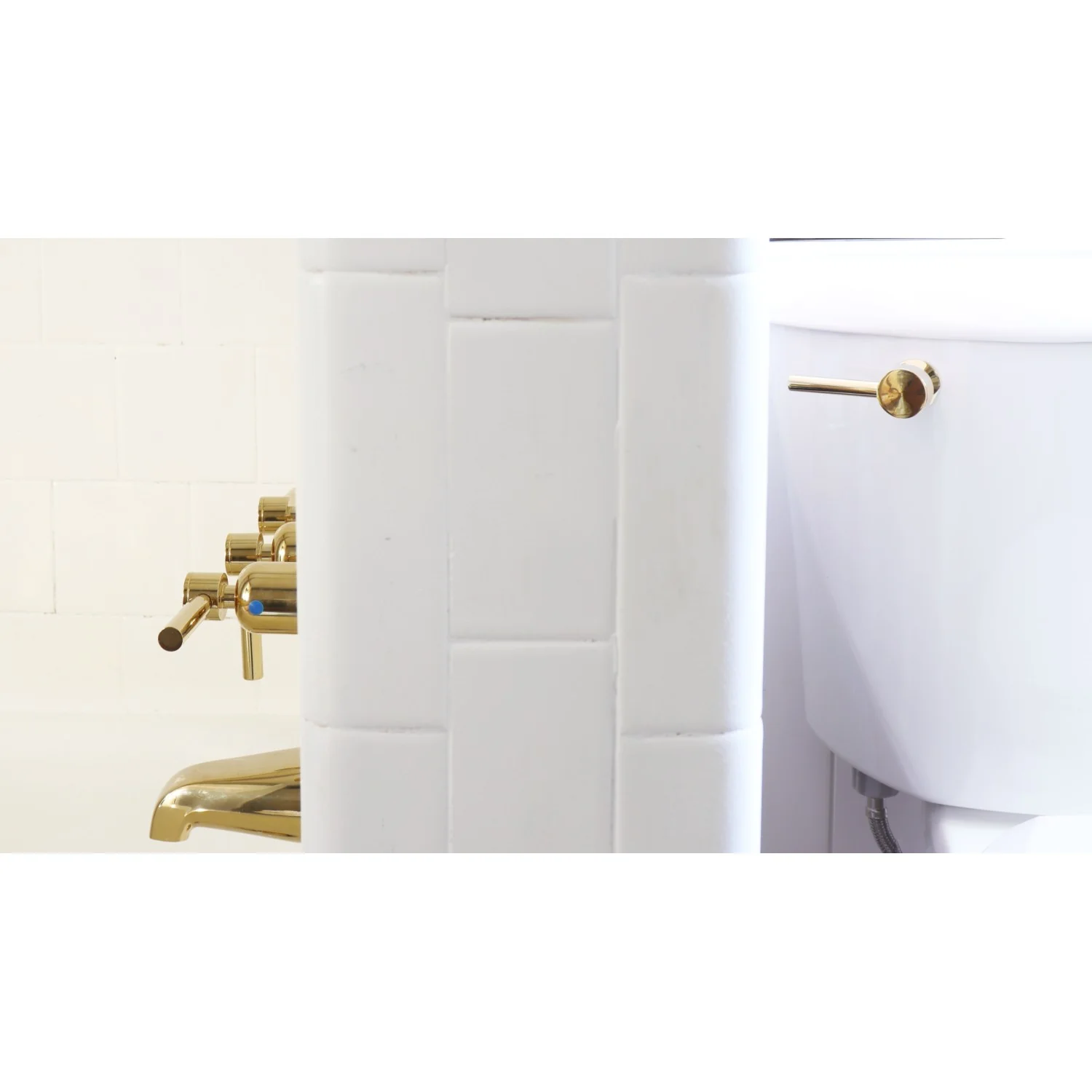 Kingston Sona KBX8132DL - Concord Triple-Handle Tub and Shower Faucet, Polished Brass - Image 10
