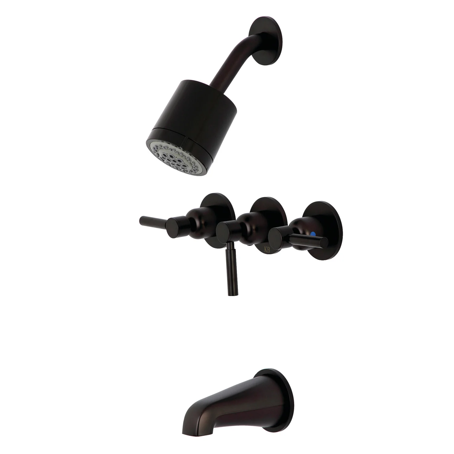 Kingston Sona KBX8135DL - Concord Triple-Handle Tub and Shower Faucet, Oil Rubbed Bronze