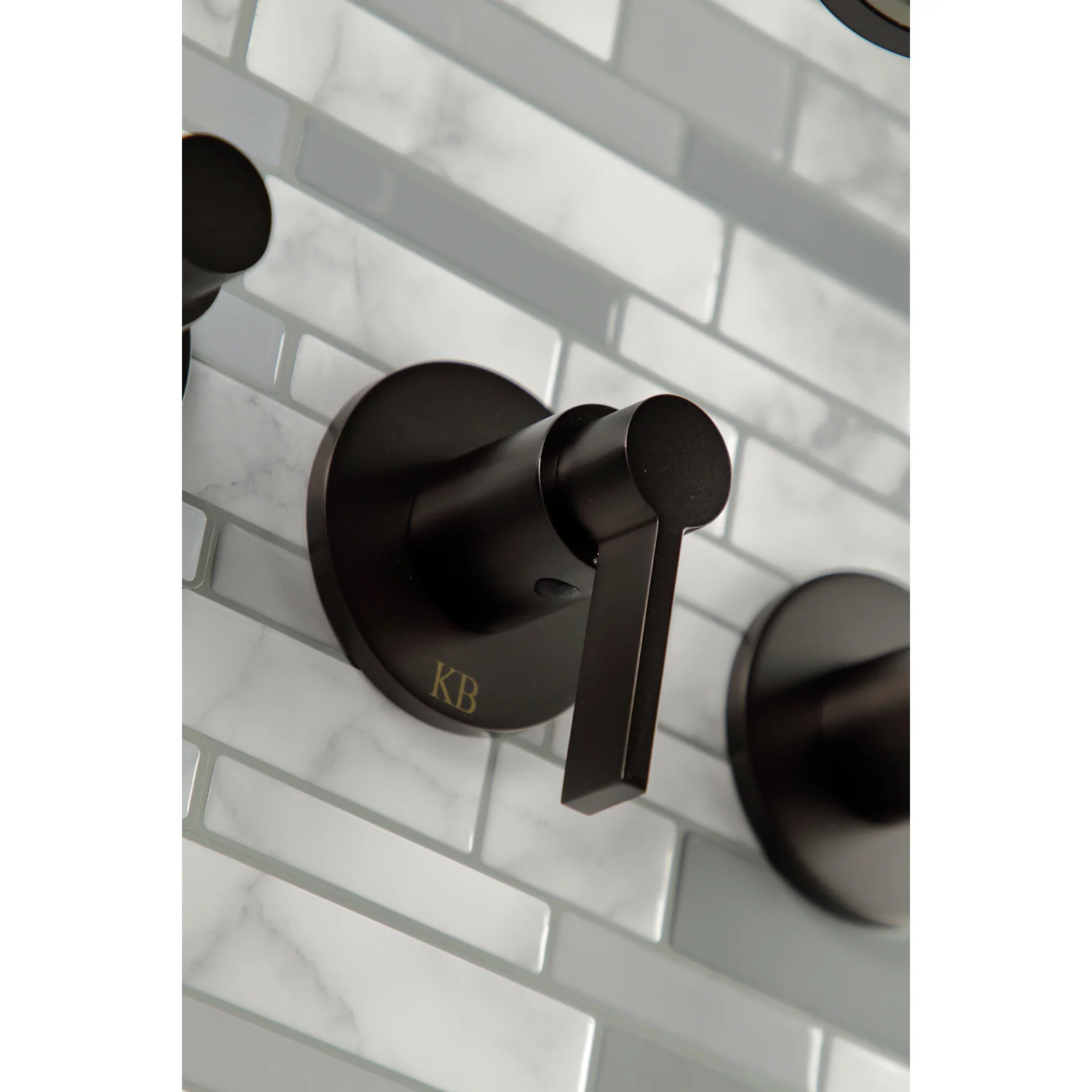 Kingston Sona KBX8135NDL - NuvoFusion Triple-Handle Tub and Shower Faucet, Oil Rubbed Bronze - Image 2