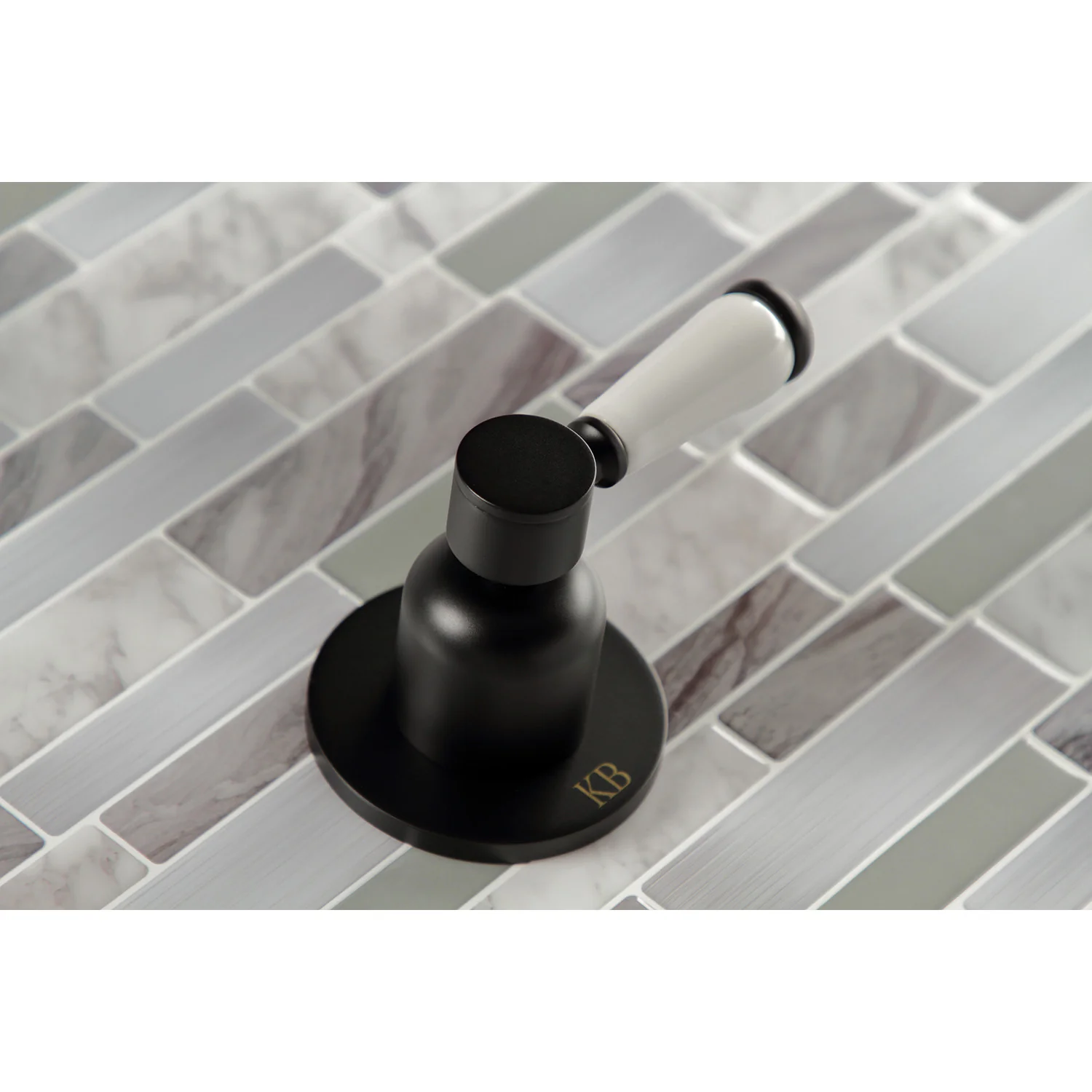 Kingston Tulare KBX8140DPL - Paris Double-Handle Tub and Shower Faucet, Matte Black - Image 2