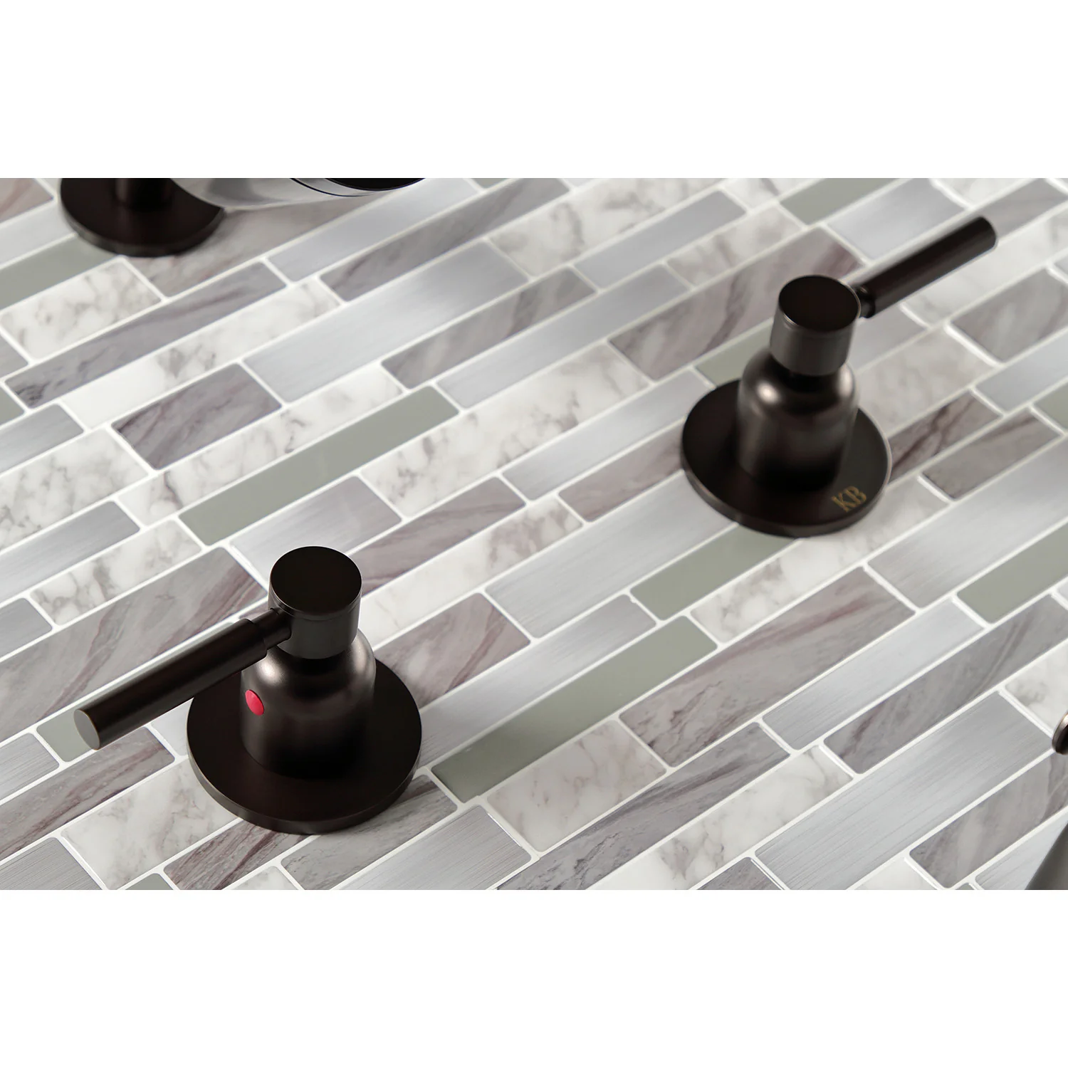 Kingston Sona KBX8145DL - Concord Double-Handle Tub and Shower Faucet, Oil Rubbed Bronze - Image 3