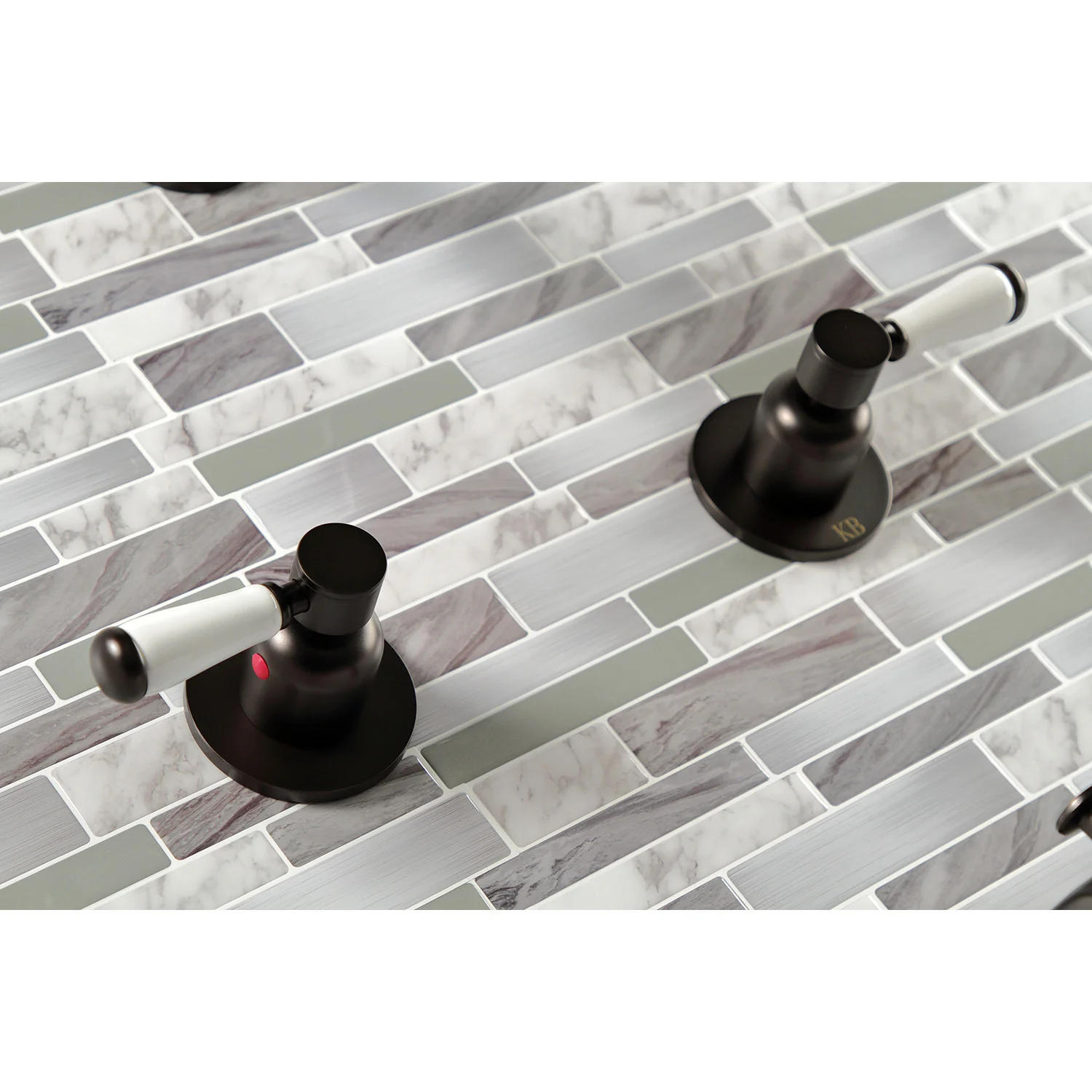 Kingston Tulare KBX8145DPL - Paris Double-Handle Tub and Shower Faucet, Oil Rubbed Bronze - Image 3