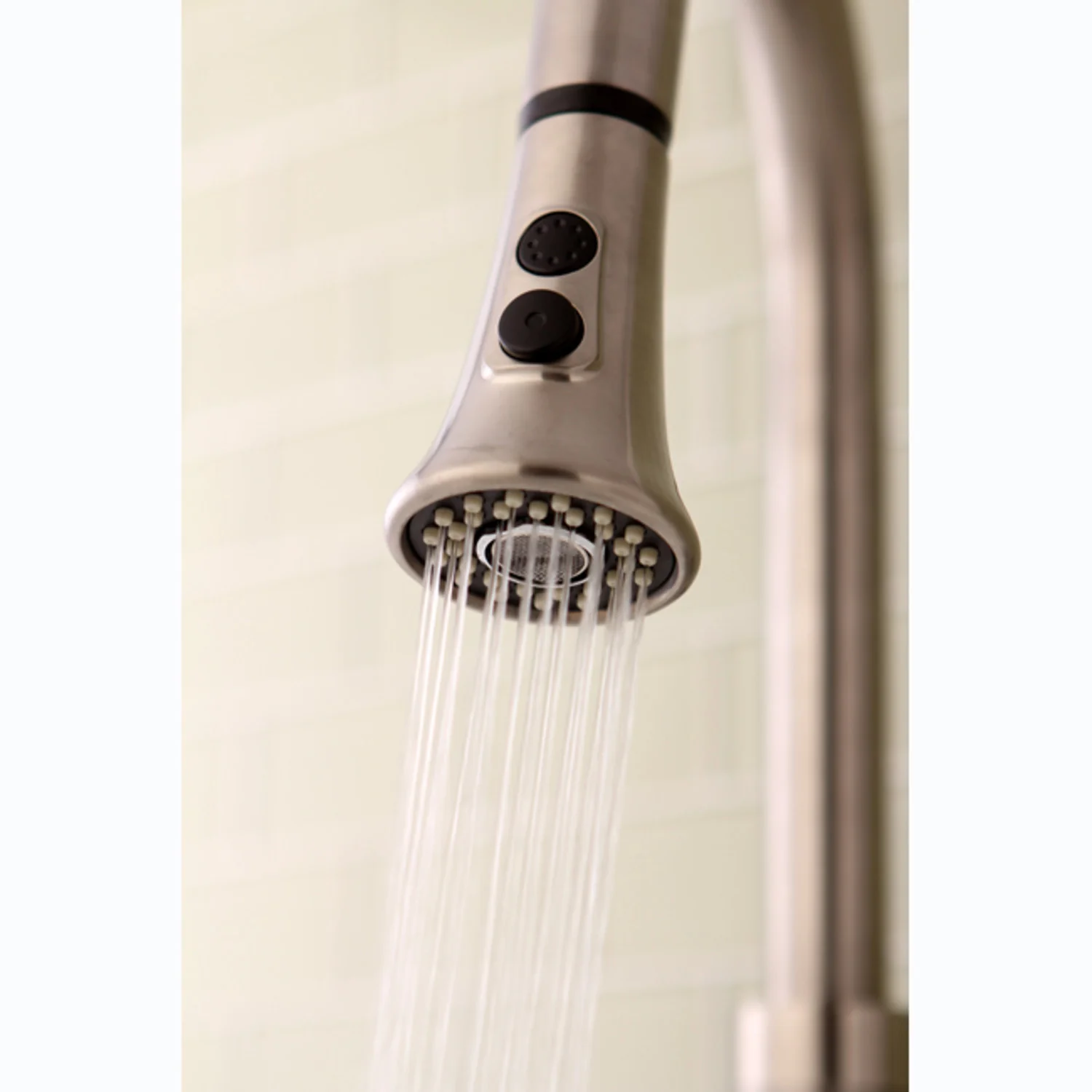 Kingston Made To Match KDH8728 2-Function Pull-Down Kitchen Faucet Sprayer, Brushed Nickel - Image 3