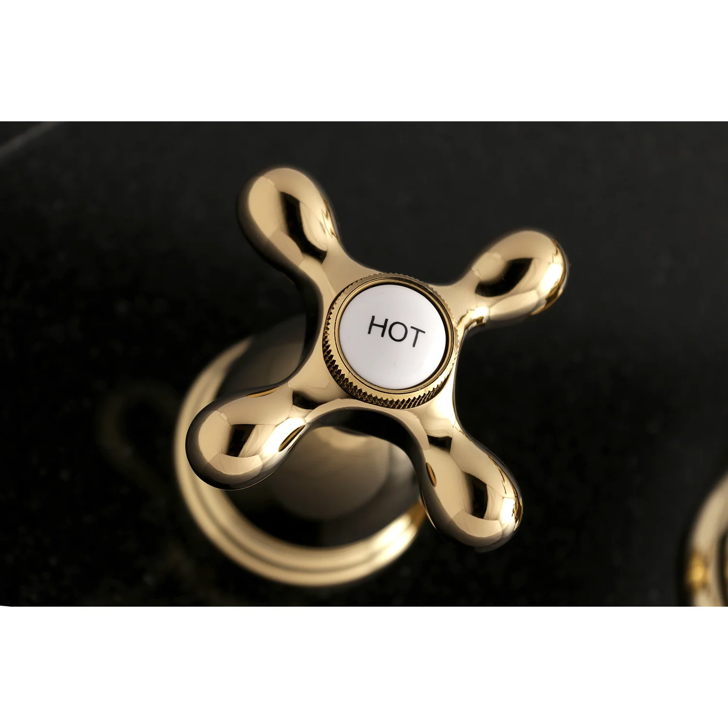 Kingston Heirloom KS1022AX - Heritage Two-Handle 3-Hole Wall Mount Tub Faucet, Polished Brass - Image 2