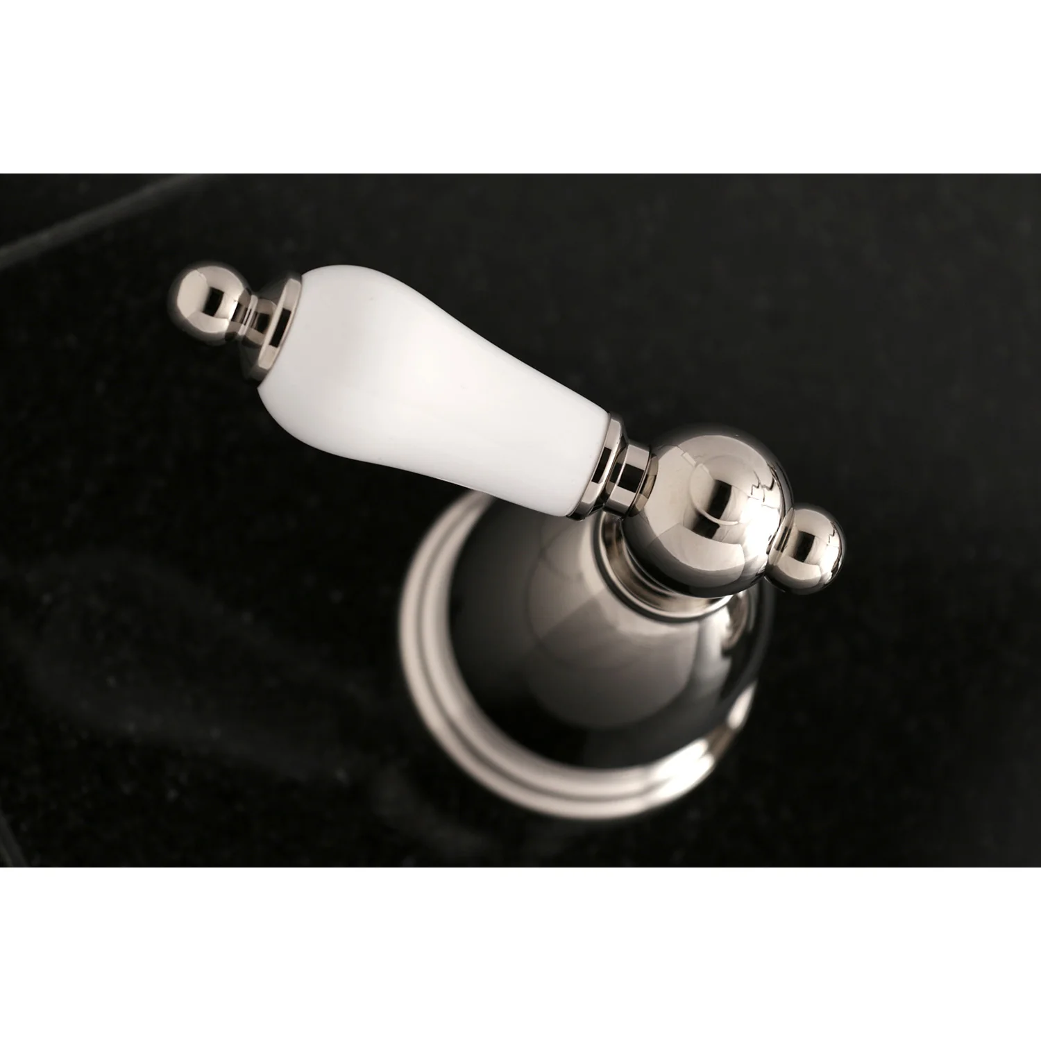 Kingston Heirloom KS1026PL - Heritage Two-Handle 3-Hole Wall Mount Tub Faucet, Polished Nickel - Image 2
