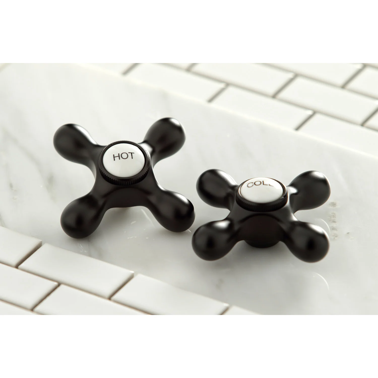 Kingston Heirloom KS1245AX - Heritage Two-Handle 2-Hole Wall Mount Bridge Kitchen Faucet, Oil Rubbed Bronze - Image 3